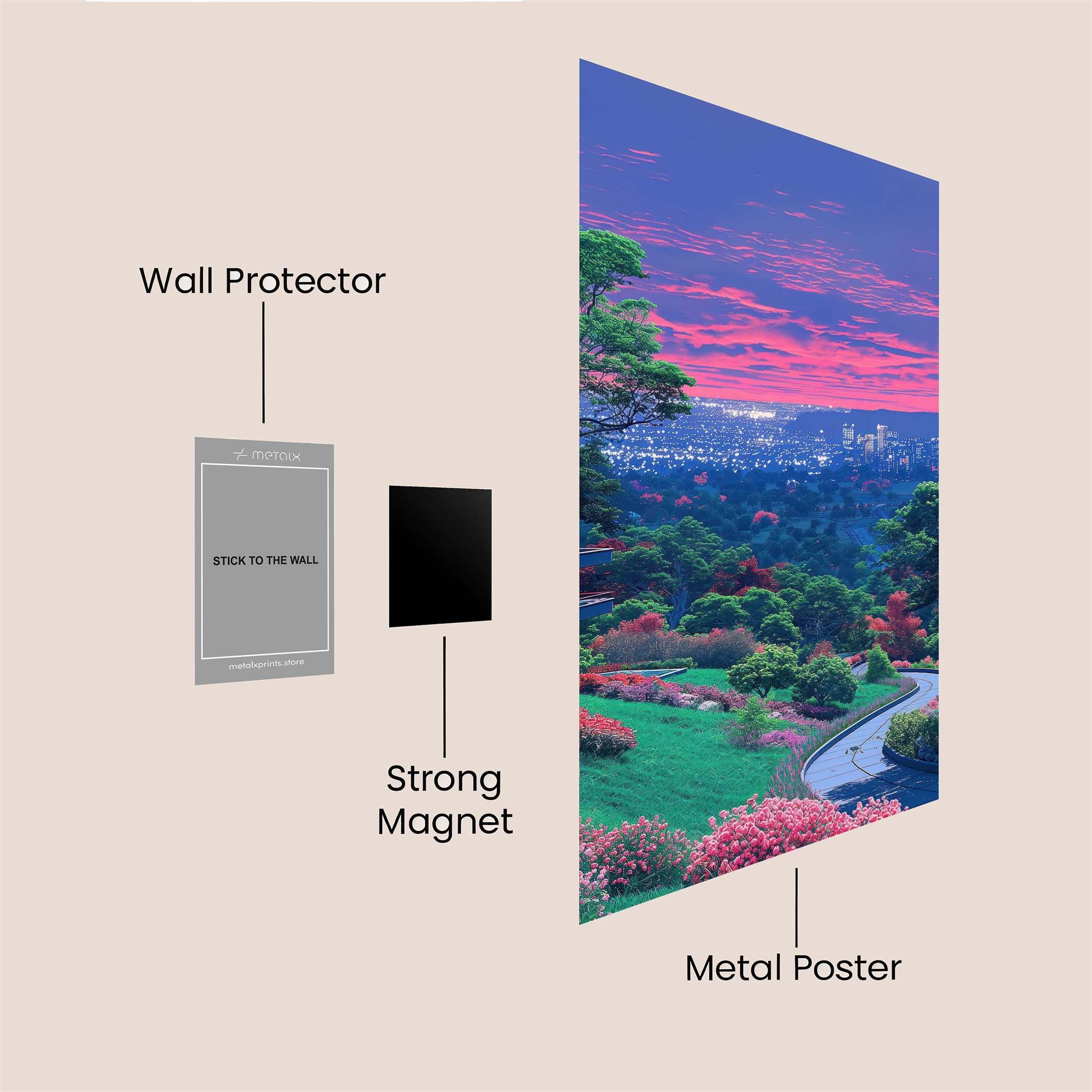 Twilight Tranquility Safe Wall Magnetic / M