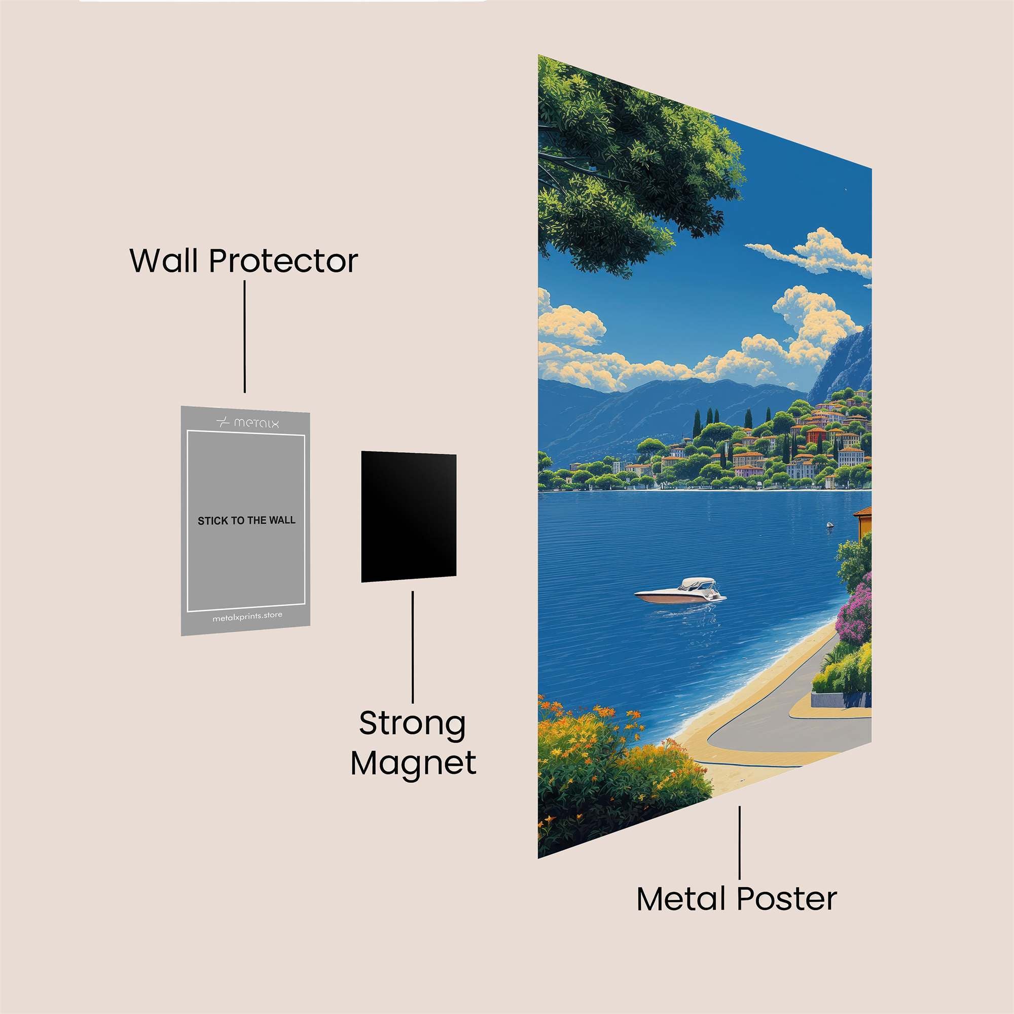 Limone Tranquil Safe Wall Magnetic / M
