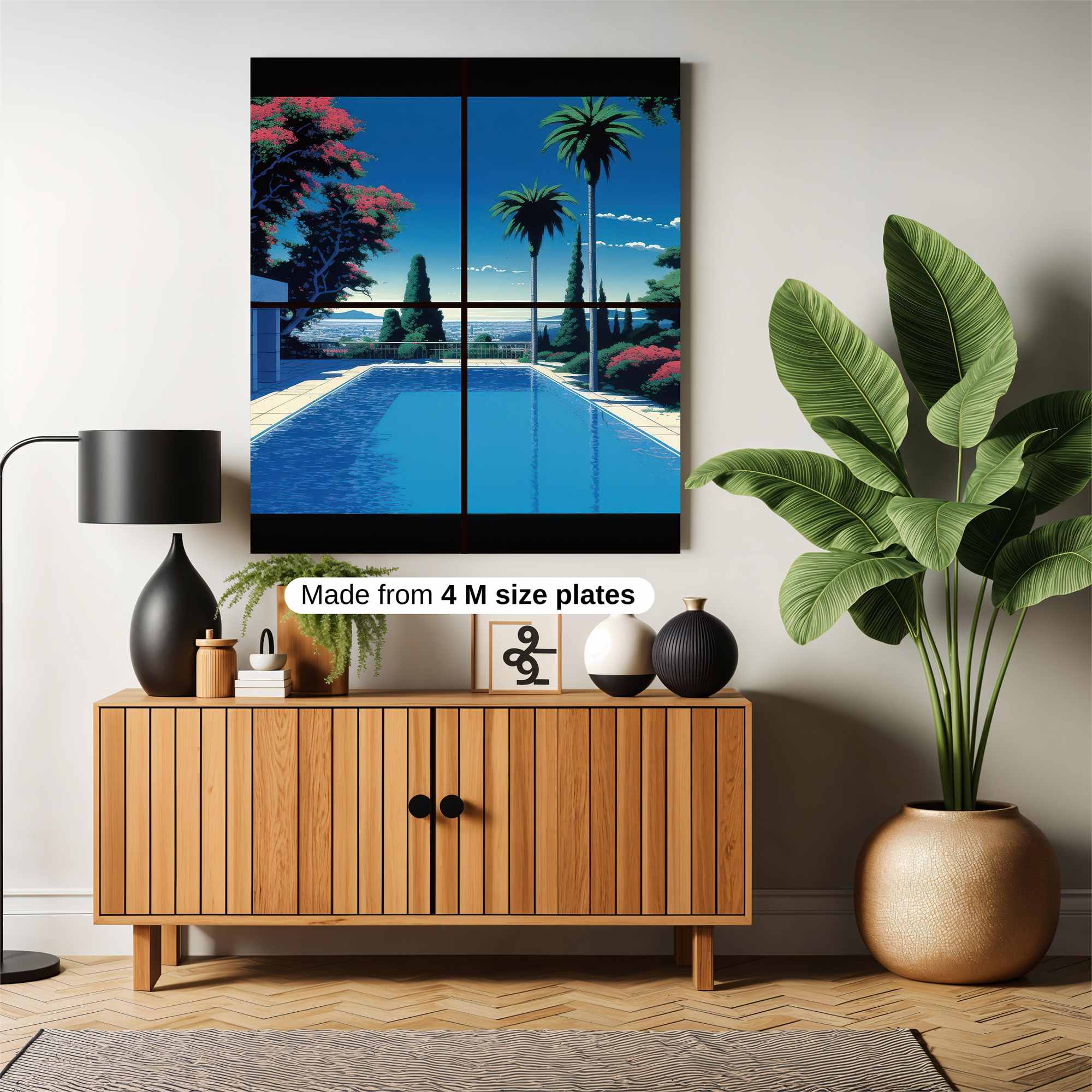 Tropical Serenity Safe Wall Magnetic / M