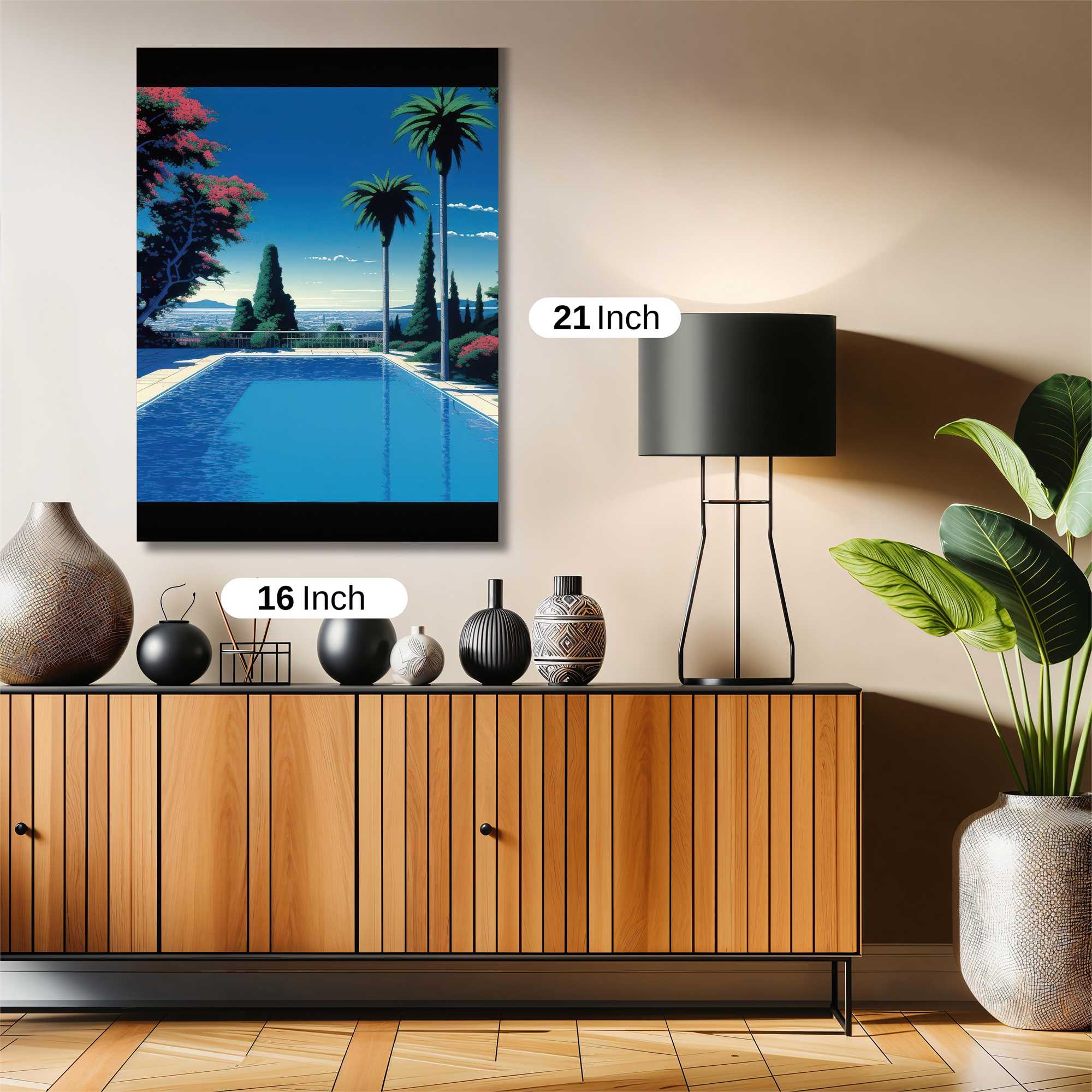 Tropical Serenity Safe Wall Magnetic / M