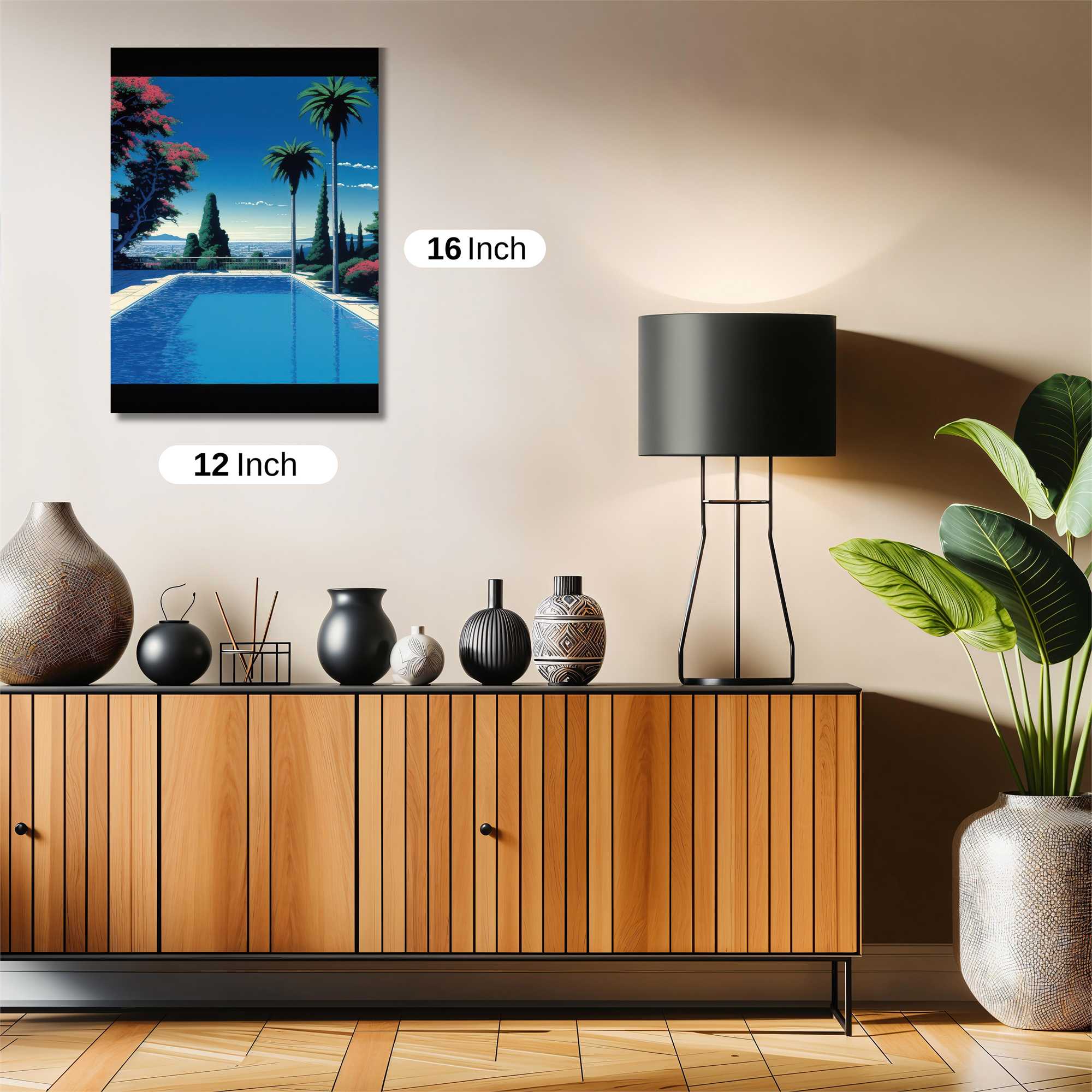 Tropical Serenity Safe Wall Magnetic / M