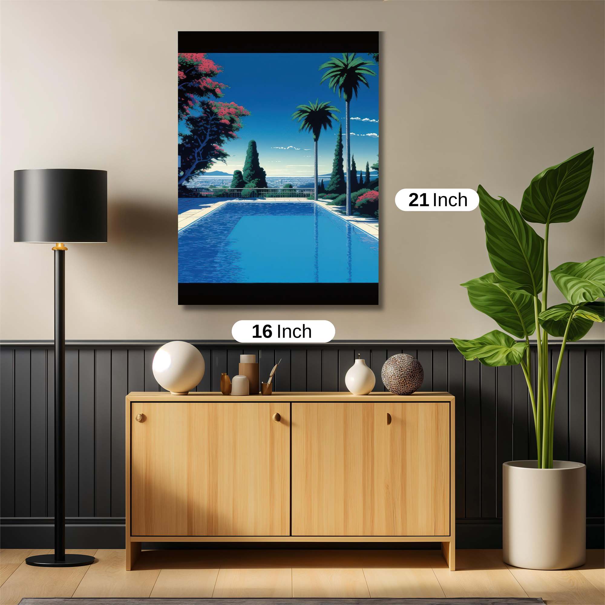Tropical Serenity Safe Wall Magnetic / M