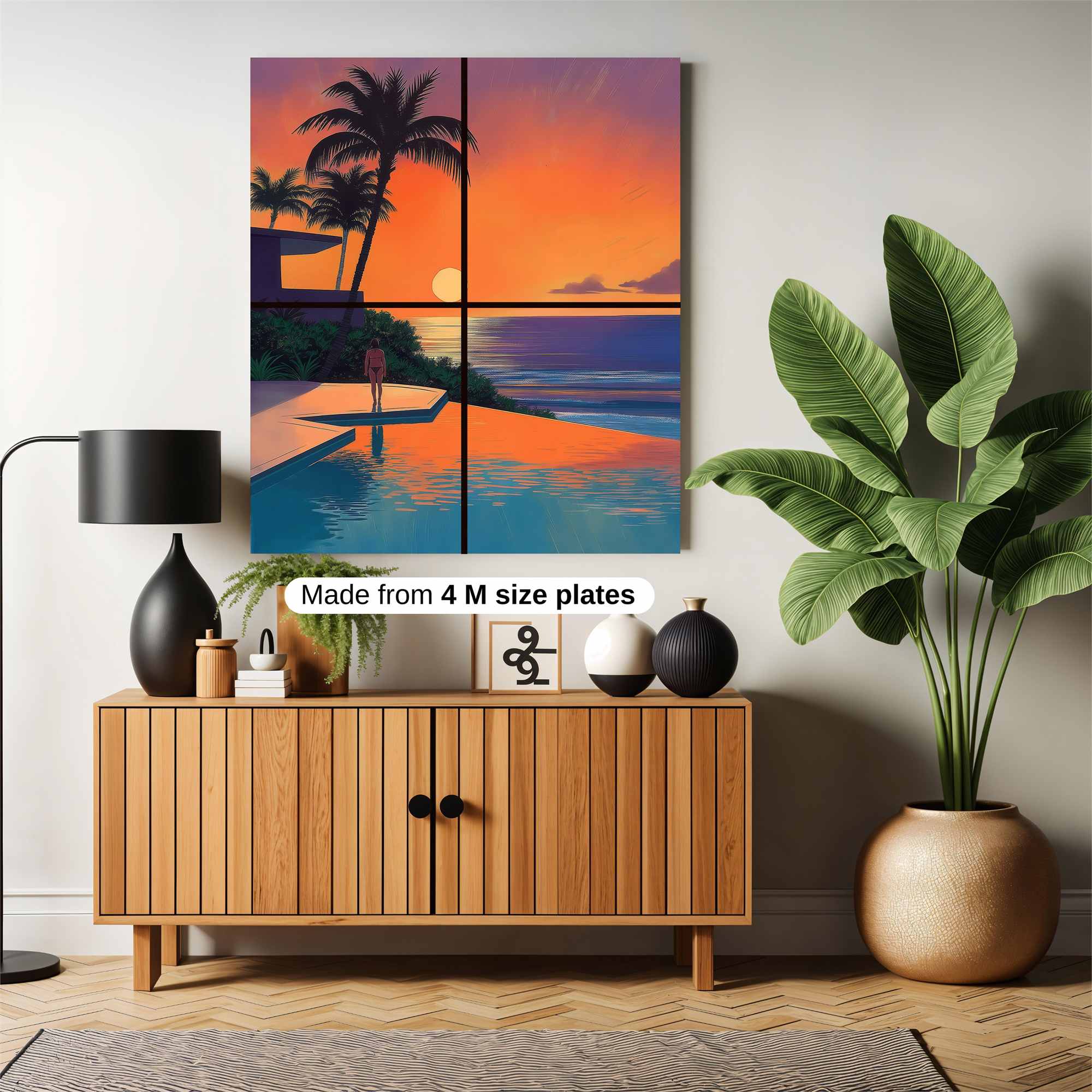 Sunset Serenity Safe Wall Magnetic / M