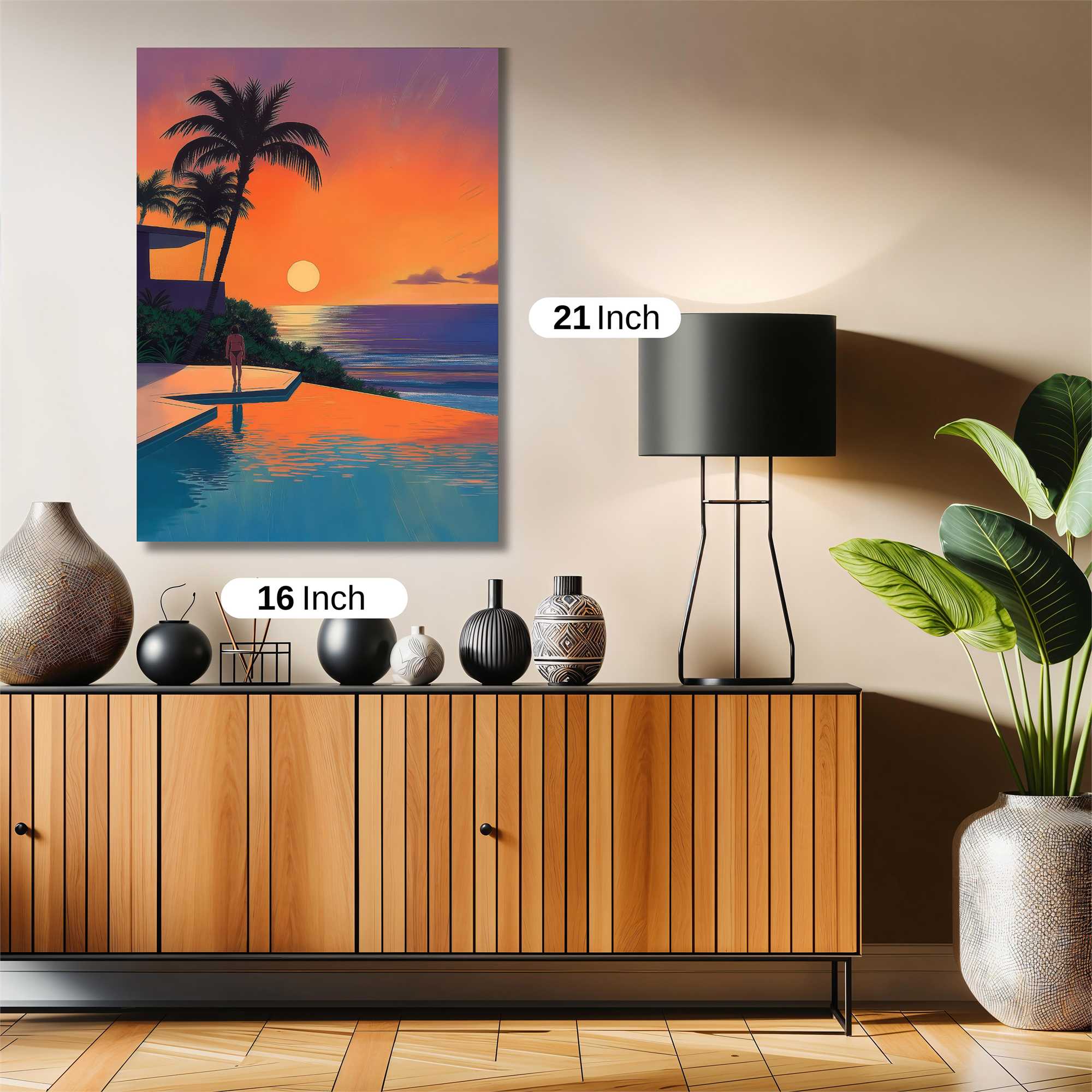 Sunset Serenity Safe Wall Magnetic / M