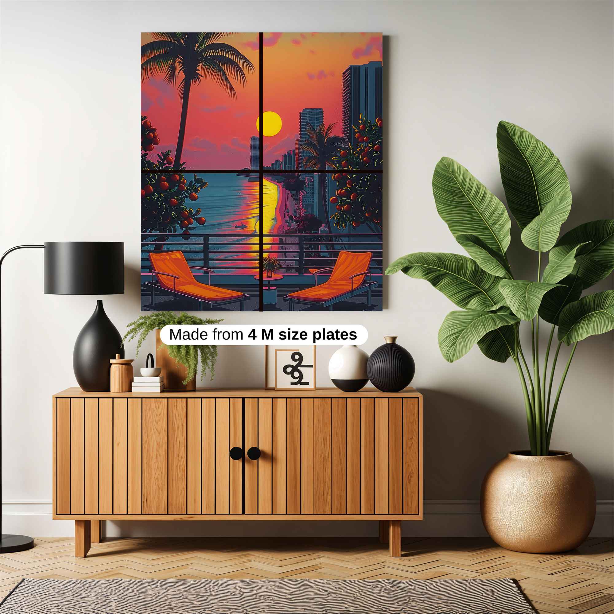 Sunset Serenity Safe Wall Magnetic / M