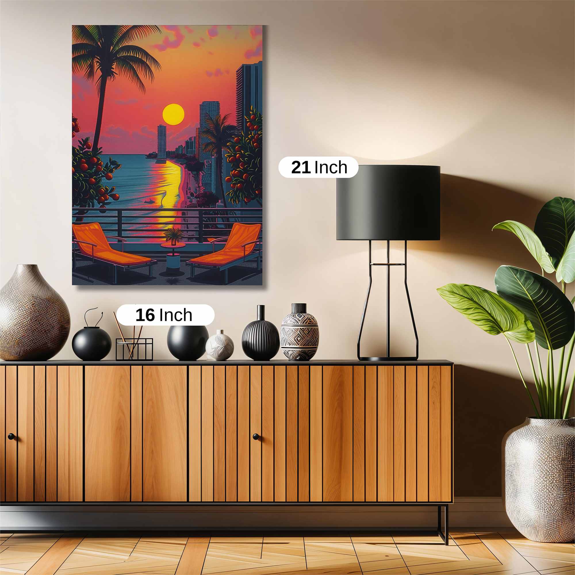 Sunset Serenity Safe Wall Magnetic / M
