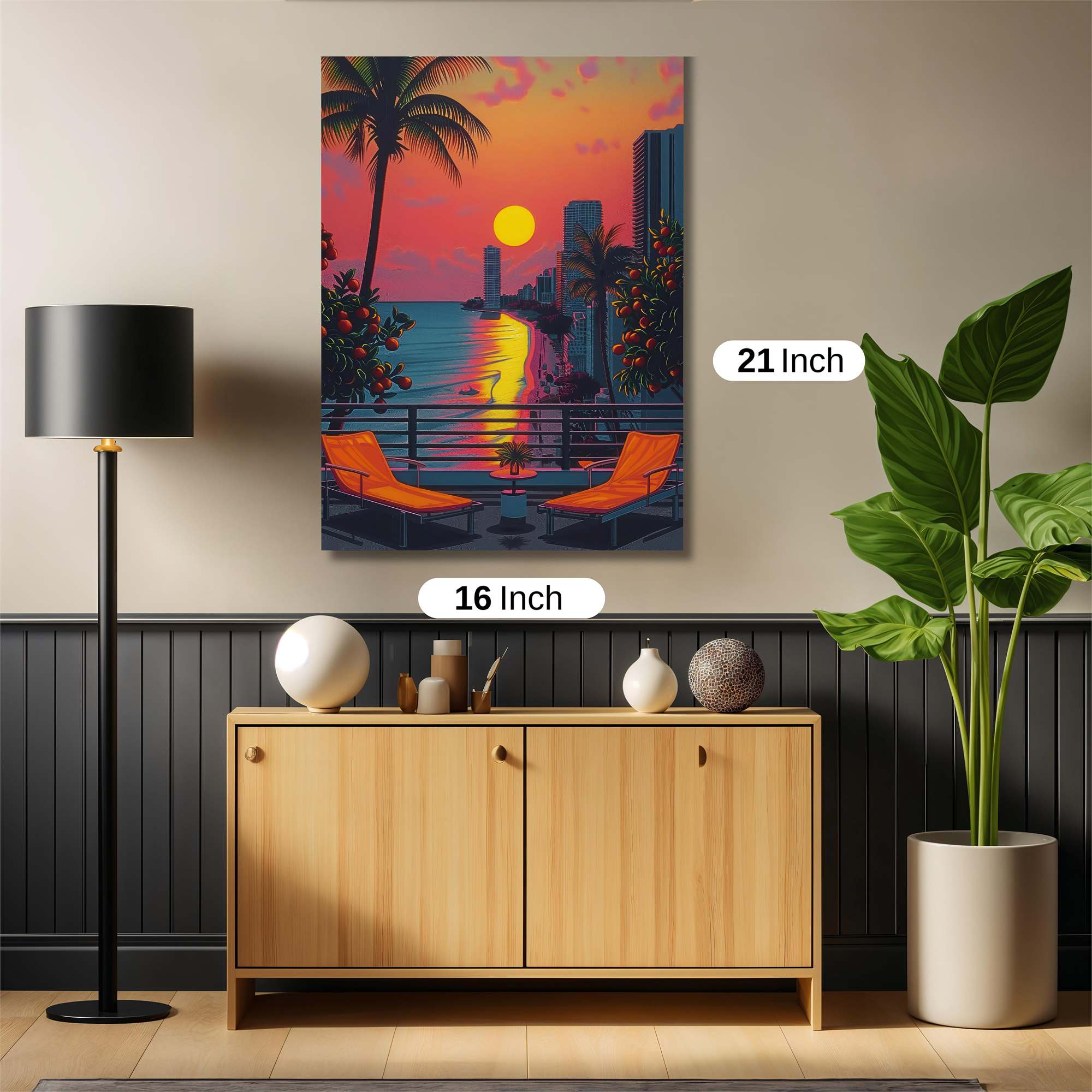 Sunset Serenity Safe Wall Magnetic / M