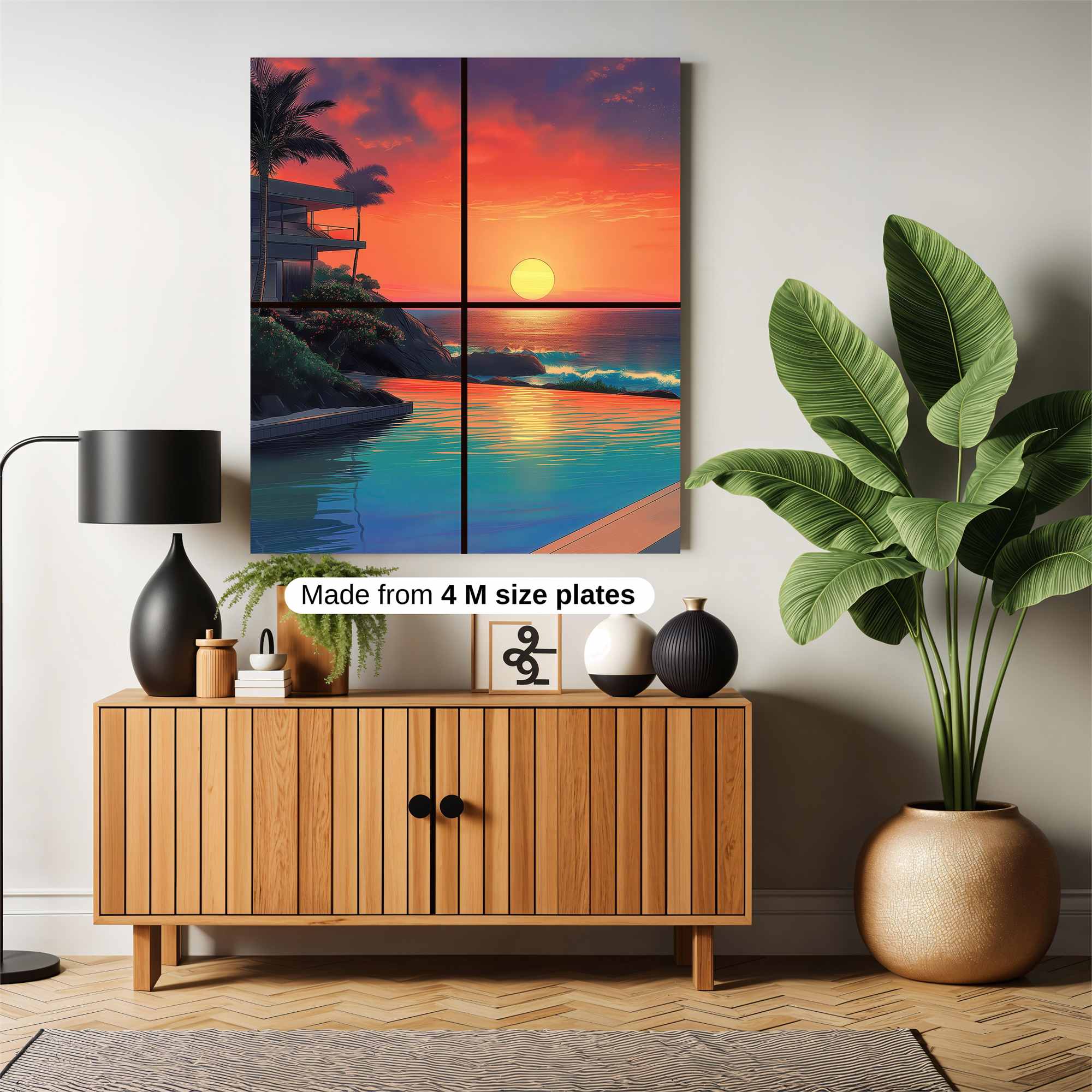 Sunset Serenity Safe Wall Magnetic / M