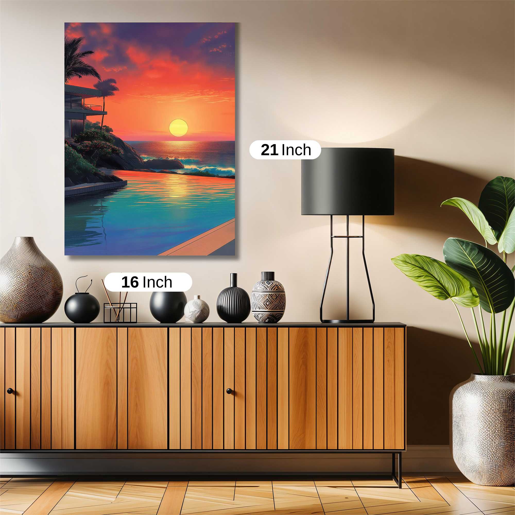 Sunset Serenity Safe Wall Magnetic / M