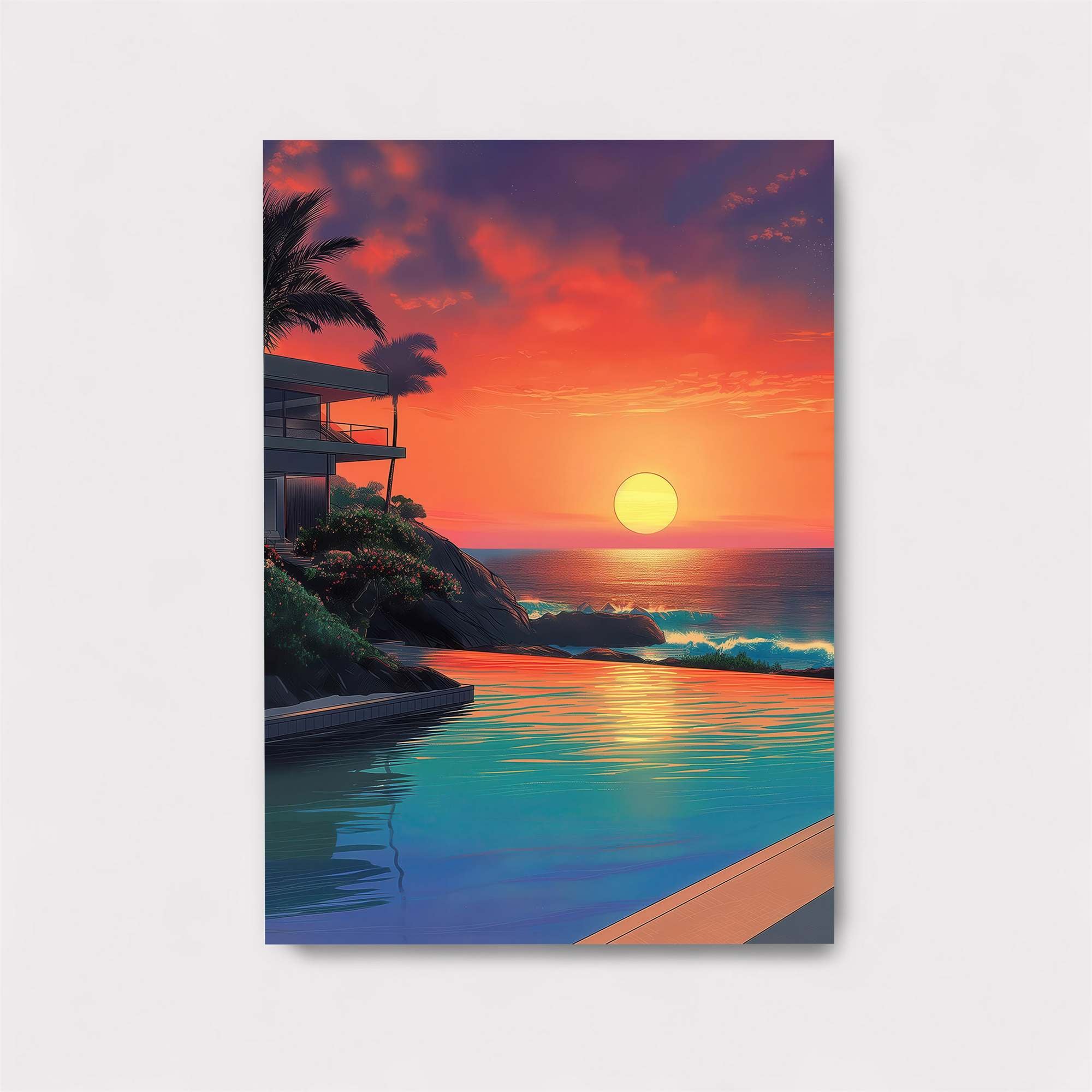 Sunset Serenity Safe Wall Magnetic / M