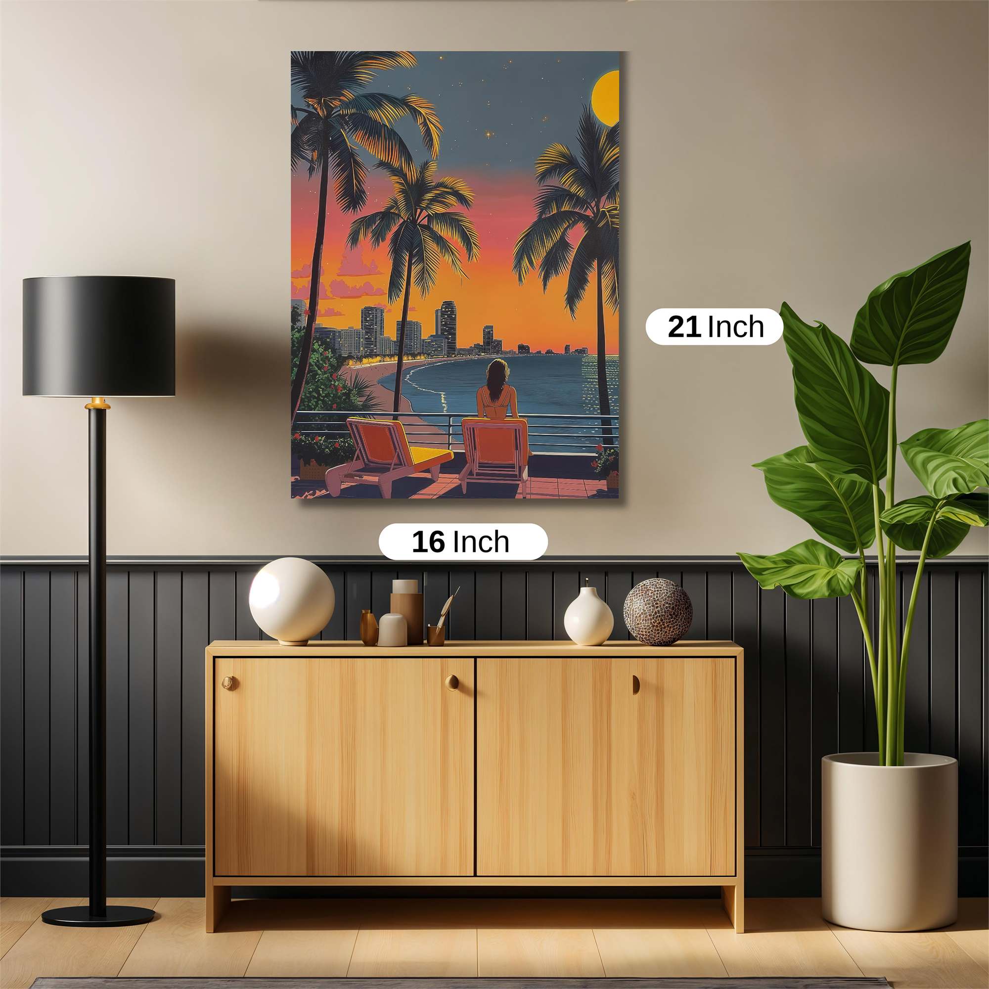 Moonlit Serenity Safe Wall Magnetic / M