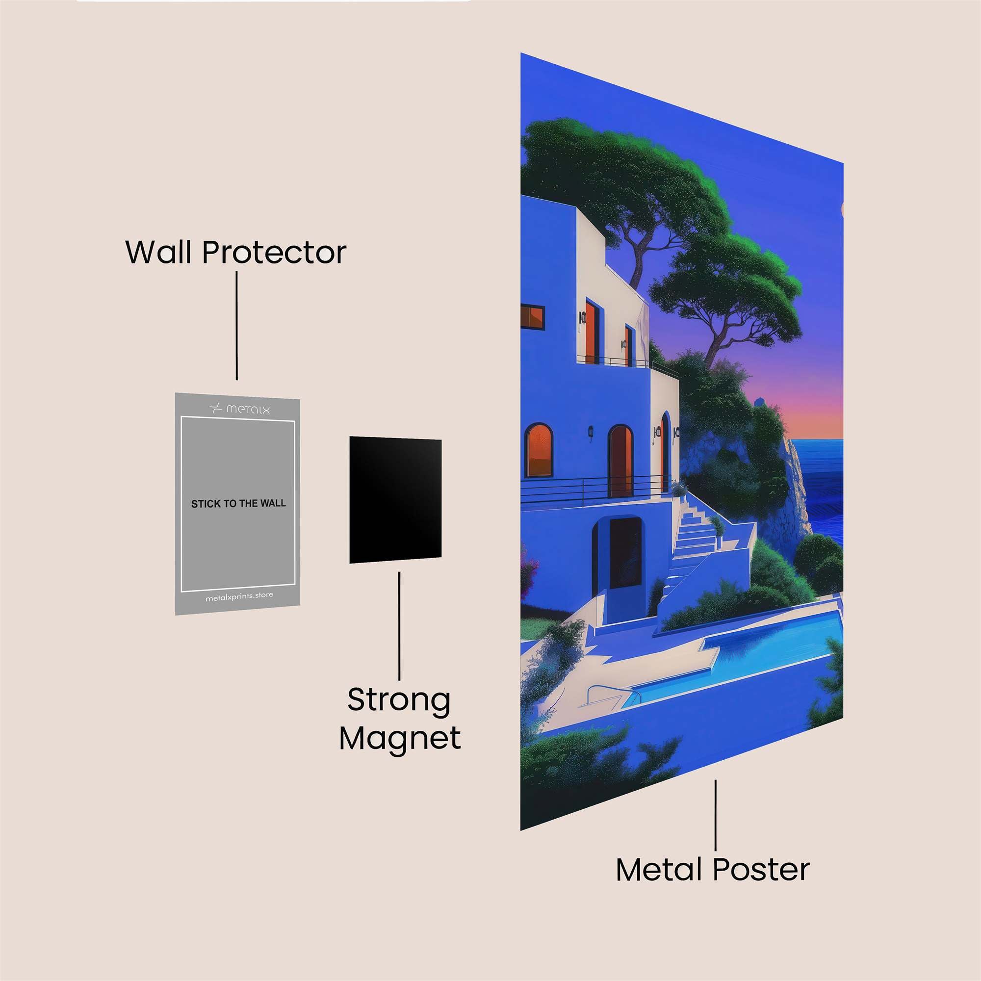 Moonlit Serenity Safe Wall Magnetic / M