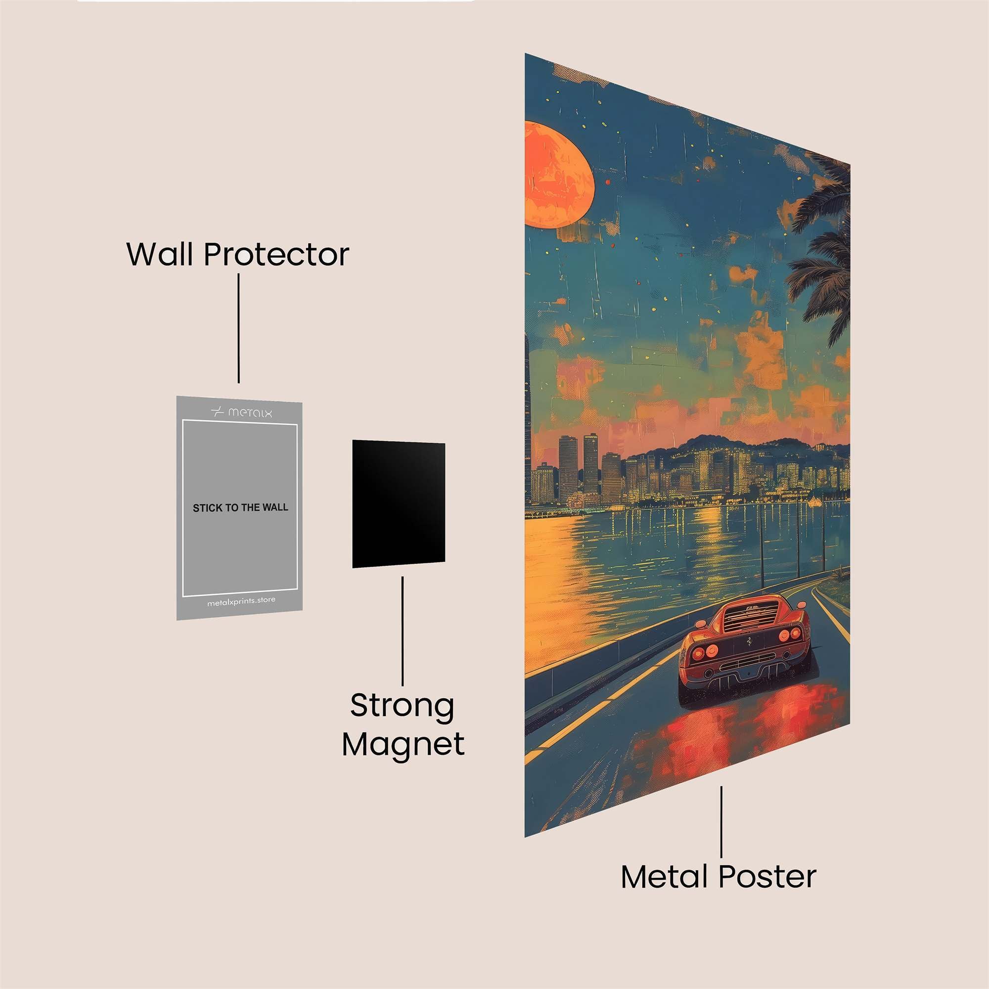 HongKong Dreamscape Safe Wall Magnetic / M