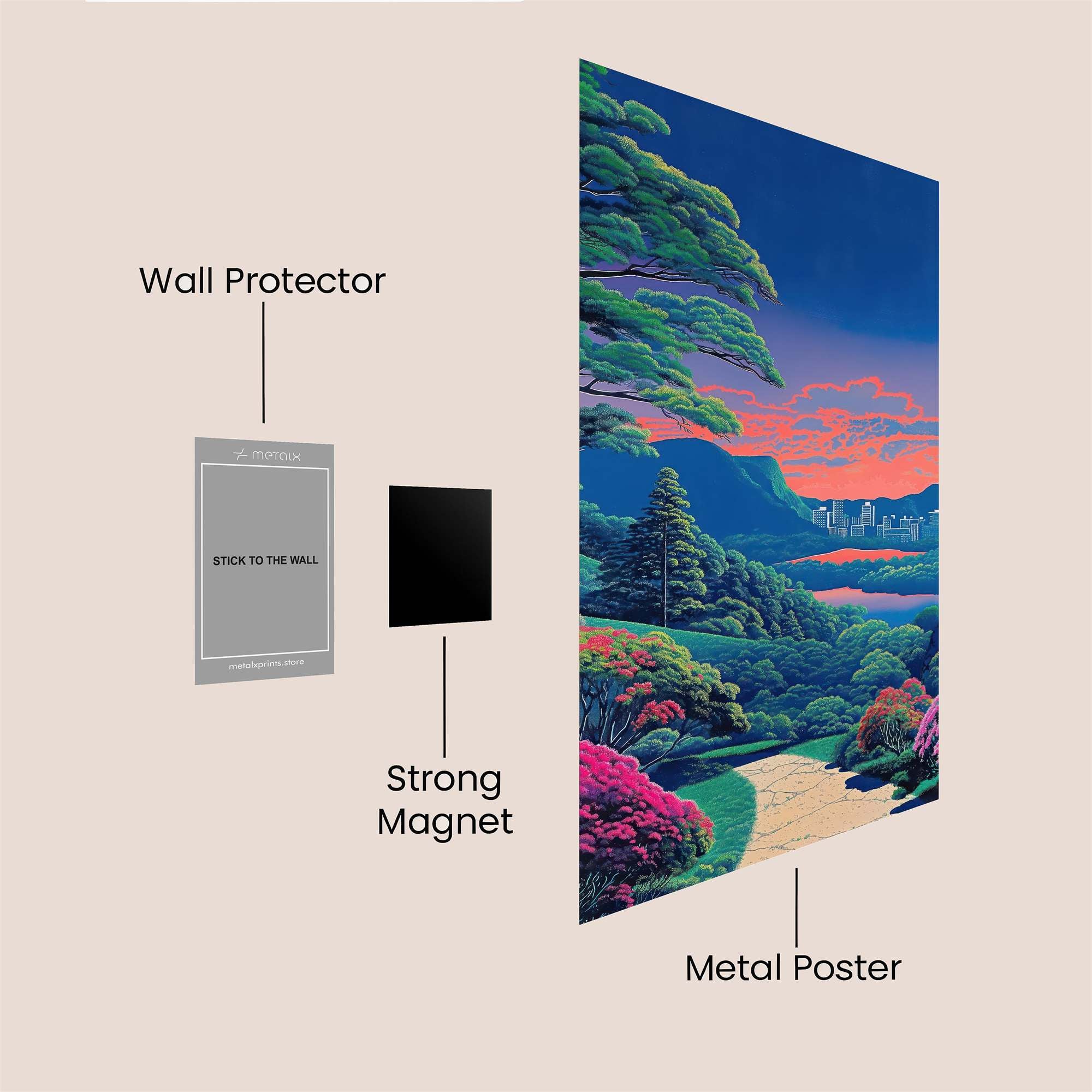 Tokyo Dreamscape Safe Wall Magnetic / M