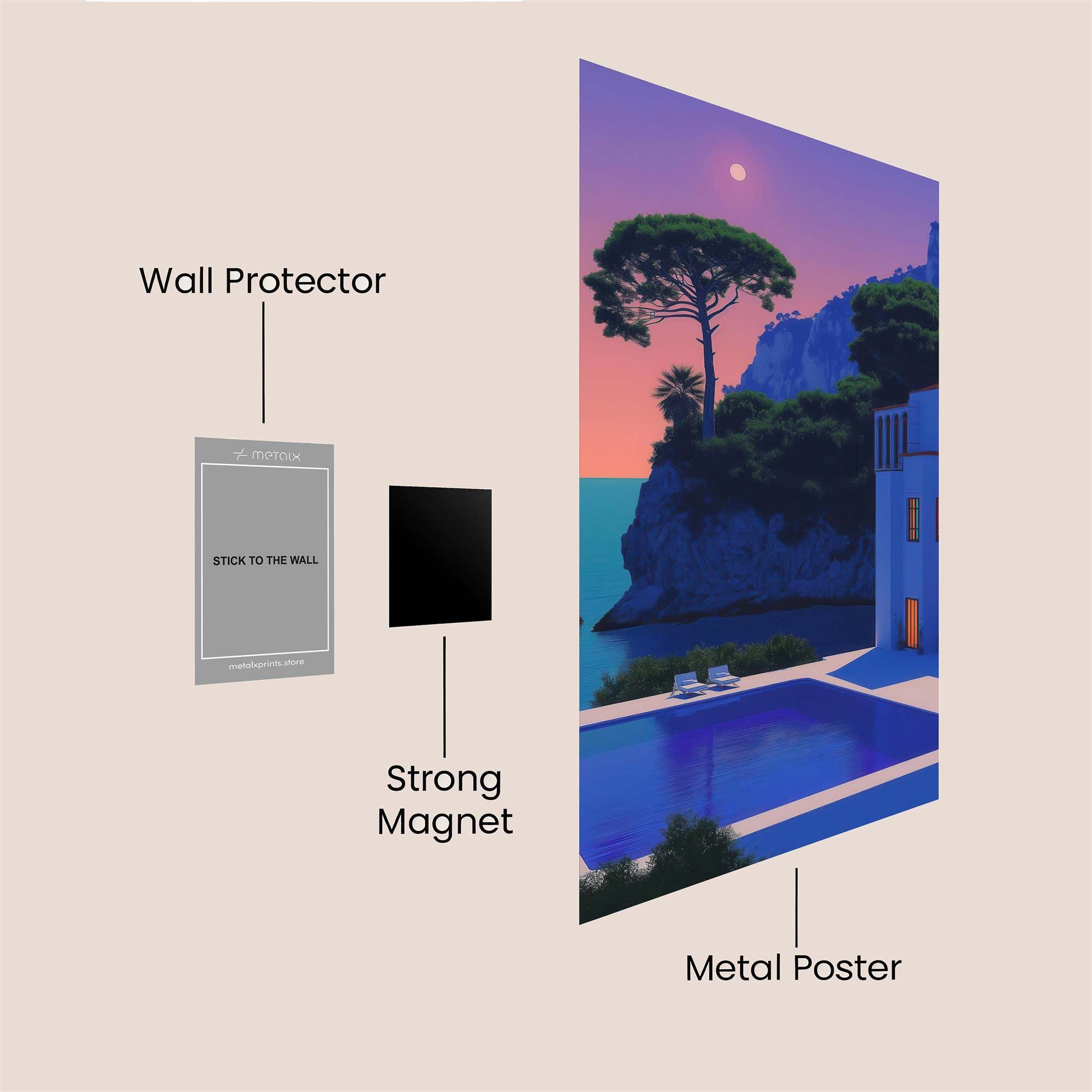 Capri Twilight Safe Wall Magnetic / M