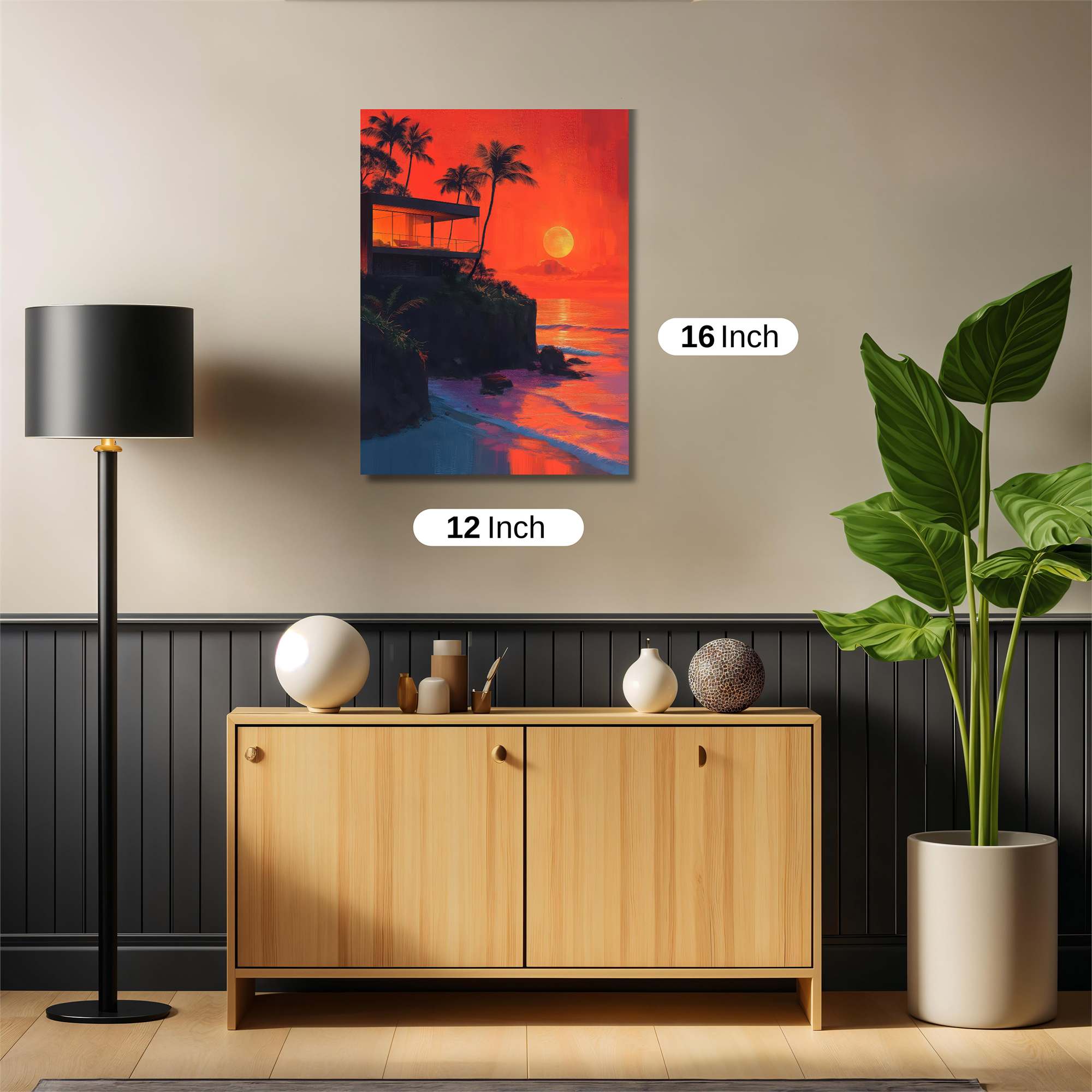 Sunset Serenity Safe Wall Magnetic / M