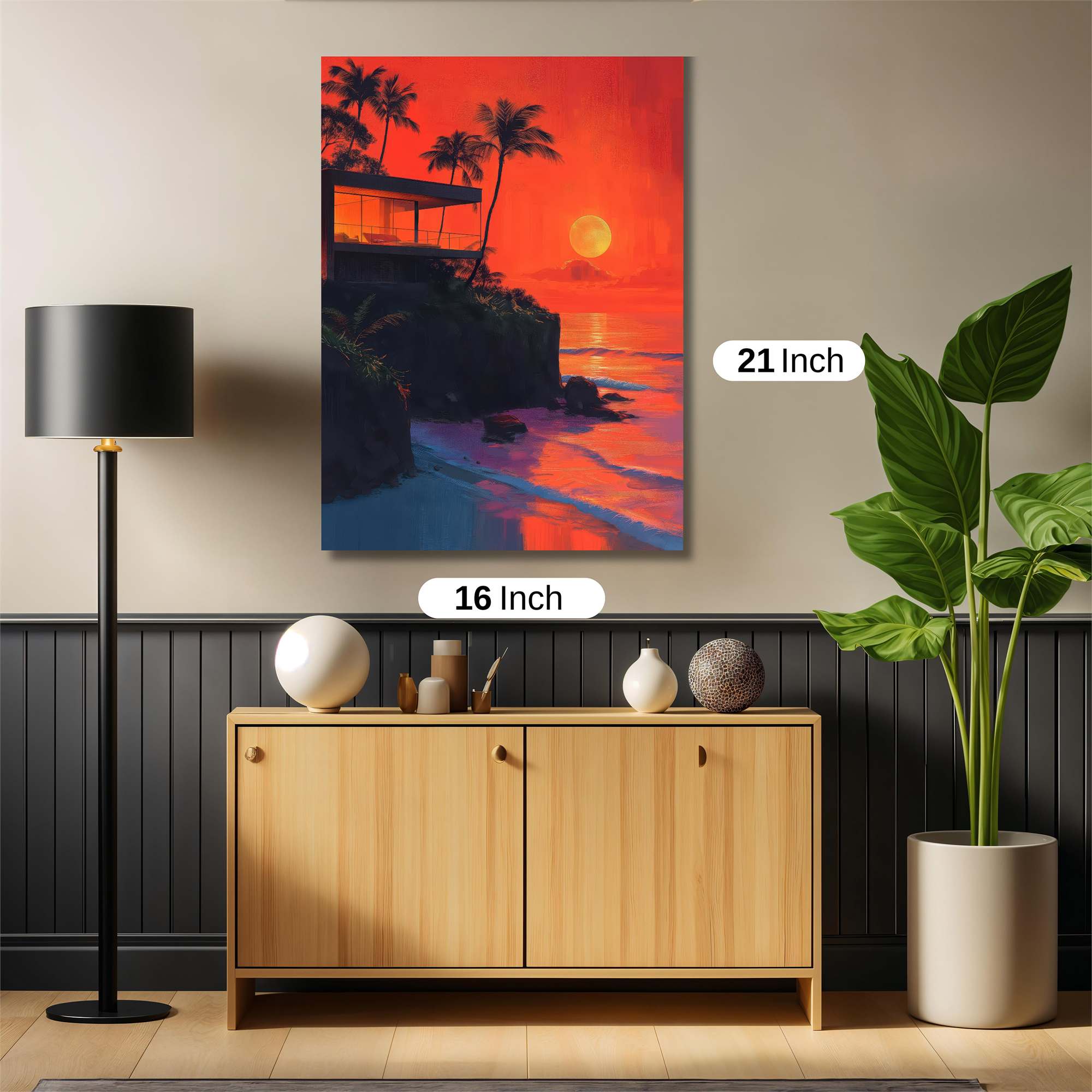 Sunset Serenity Safe Wall Magnetic / M