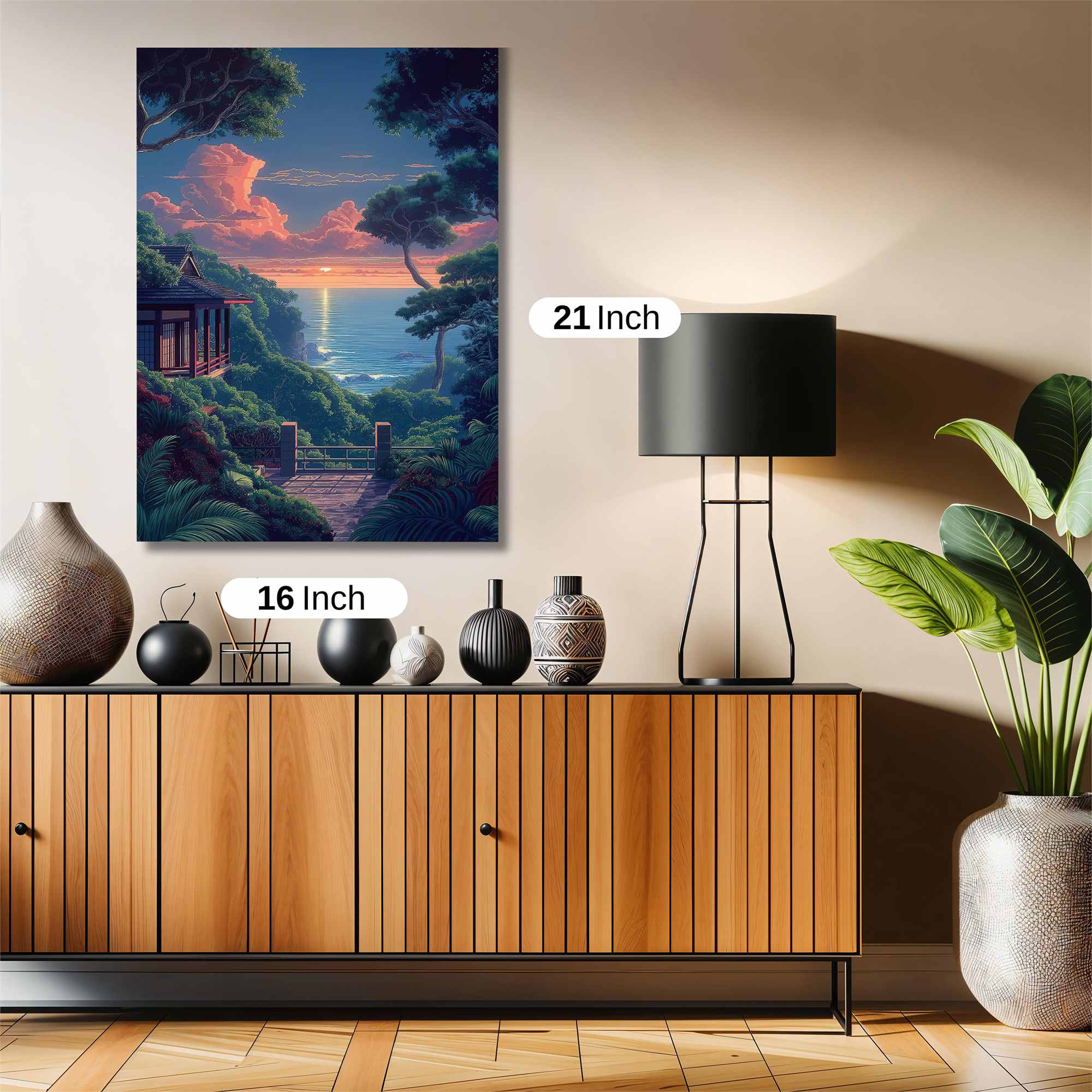 Sunset Serenity Safe Wall Magnetic / M