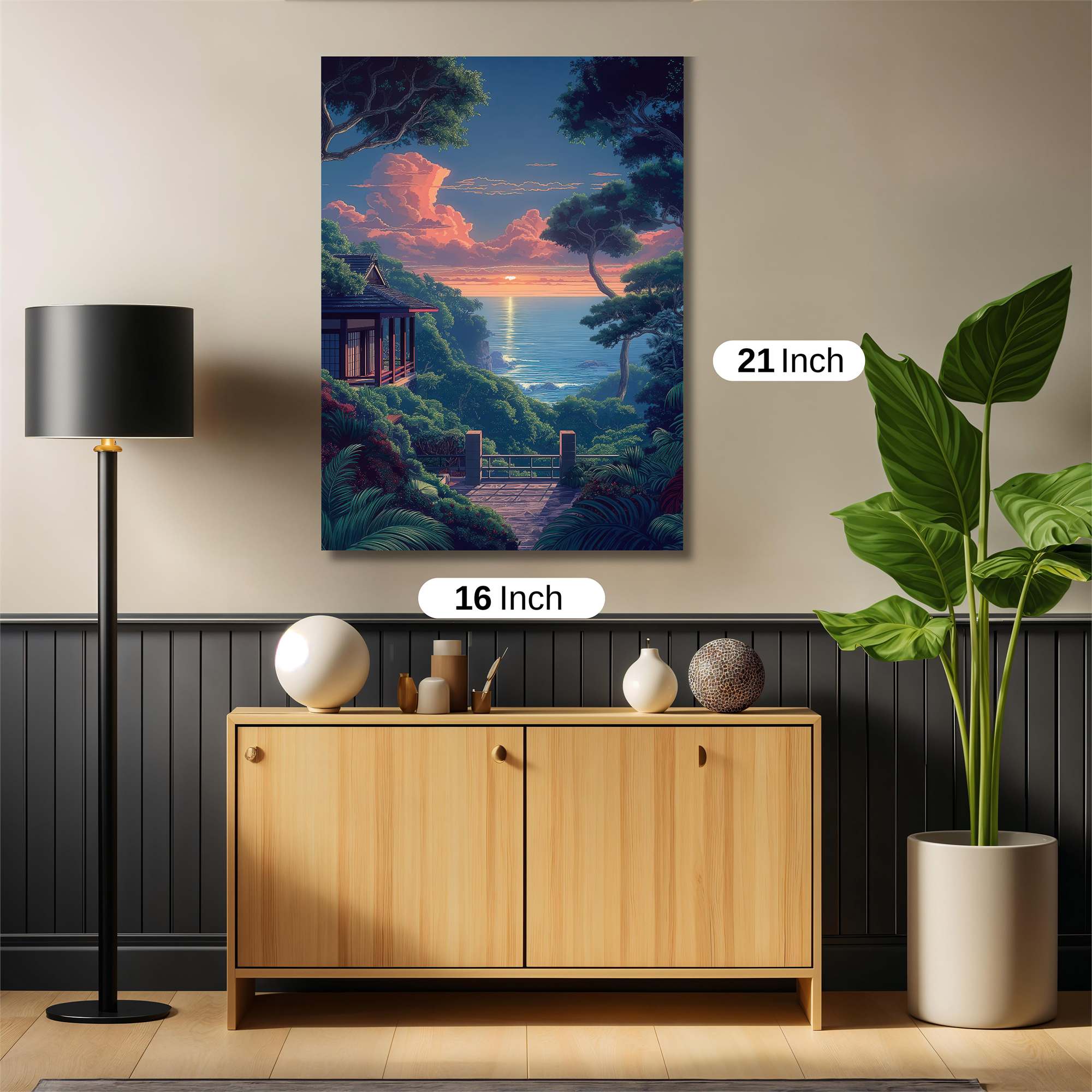 Sunset Serenity Safe Wall Magnetic / M