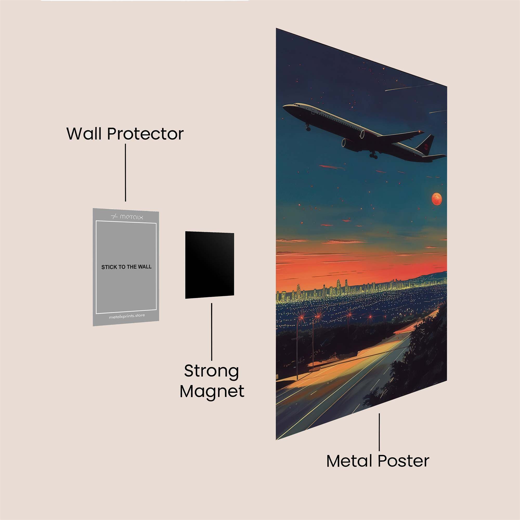 Flight Tranquil Safe Wall Magnetic / M