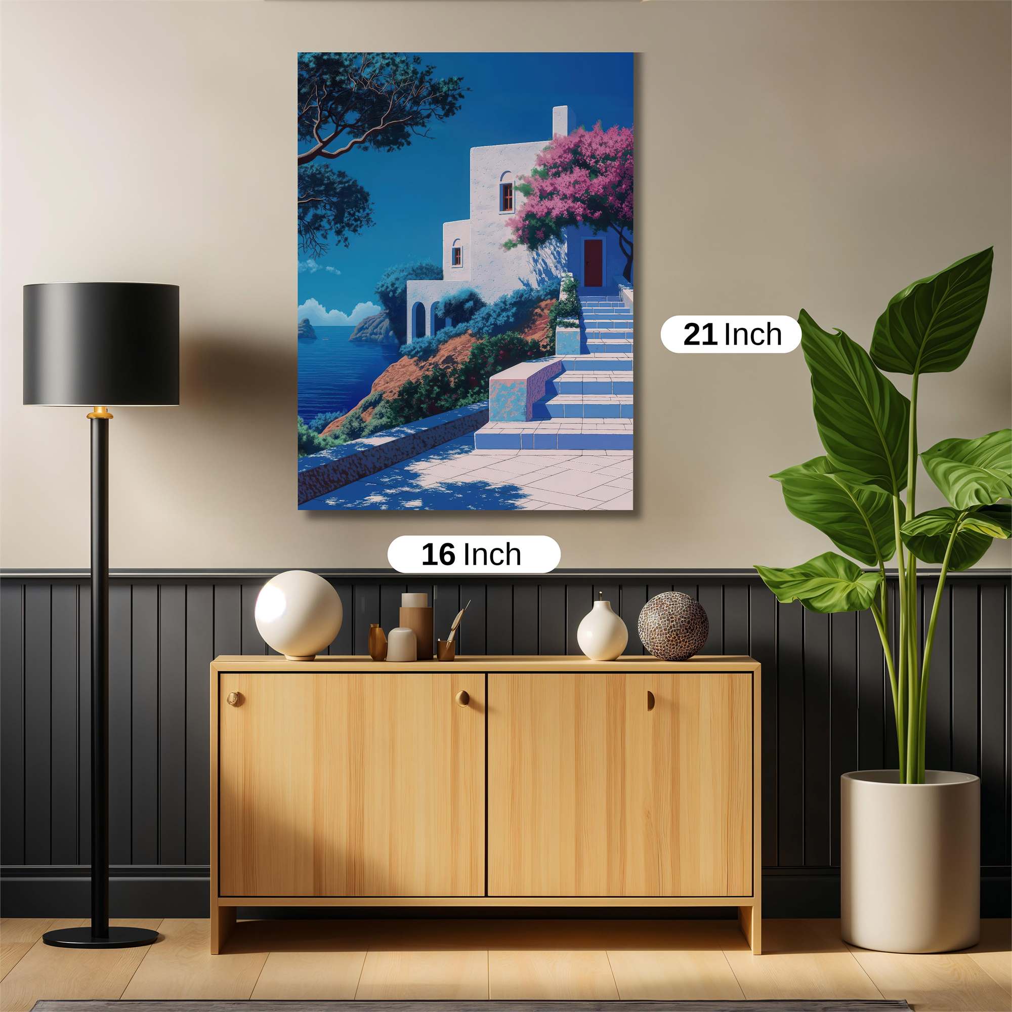 Mediterranean Serenity Safe Wall Magnetic / M