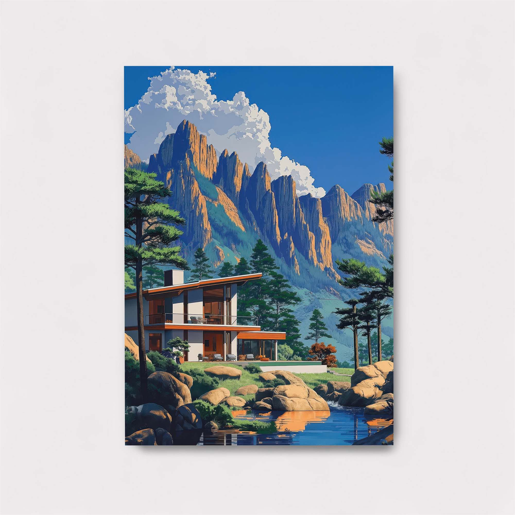 Mountain Serenity Safe Wall Magnetic / M