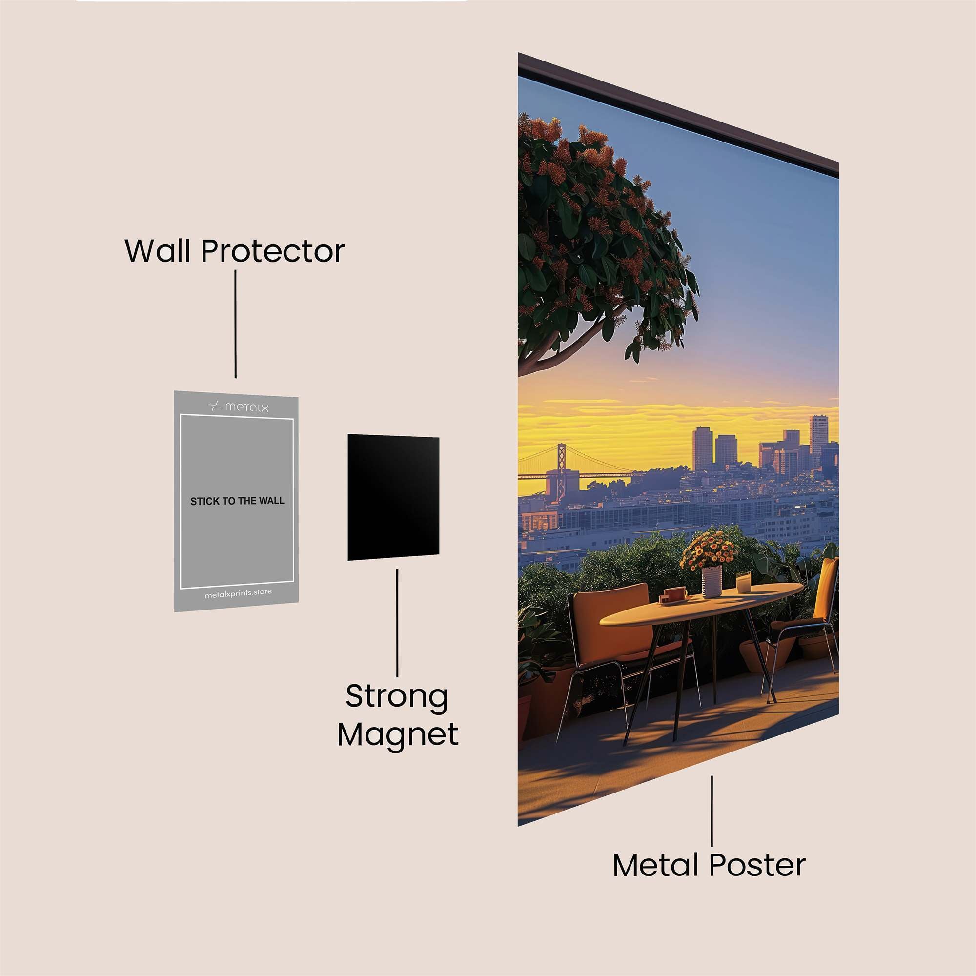 Sakura Serenity Safe Wall Magnetic / M