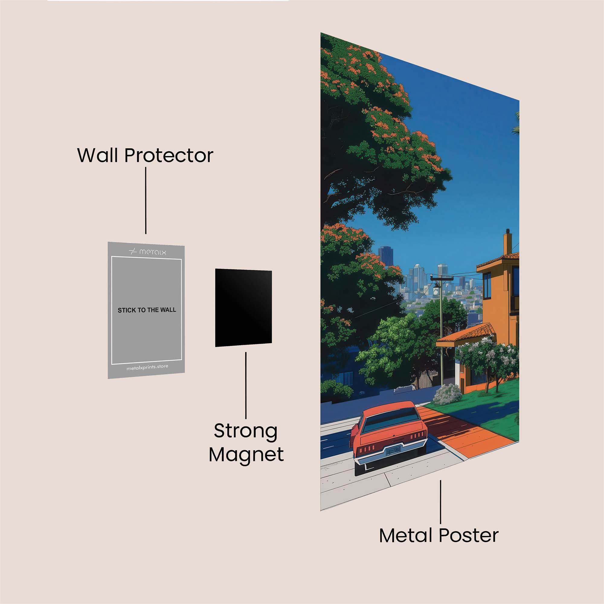 Sunny Serenity Safe Wall Magnetic / M
