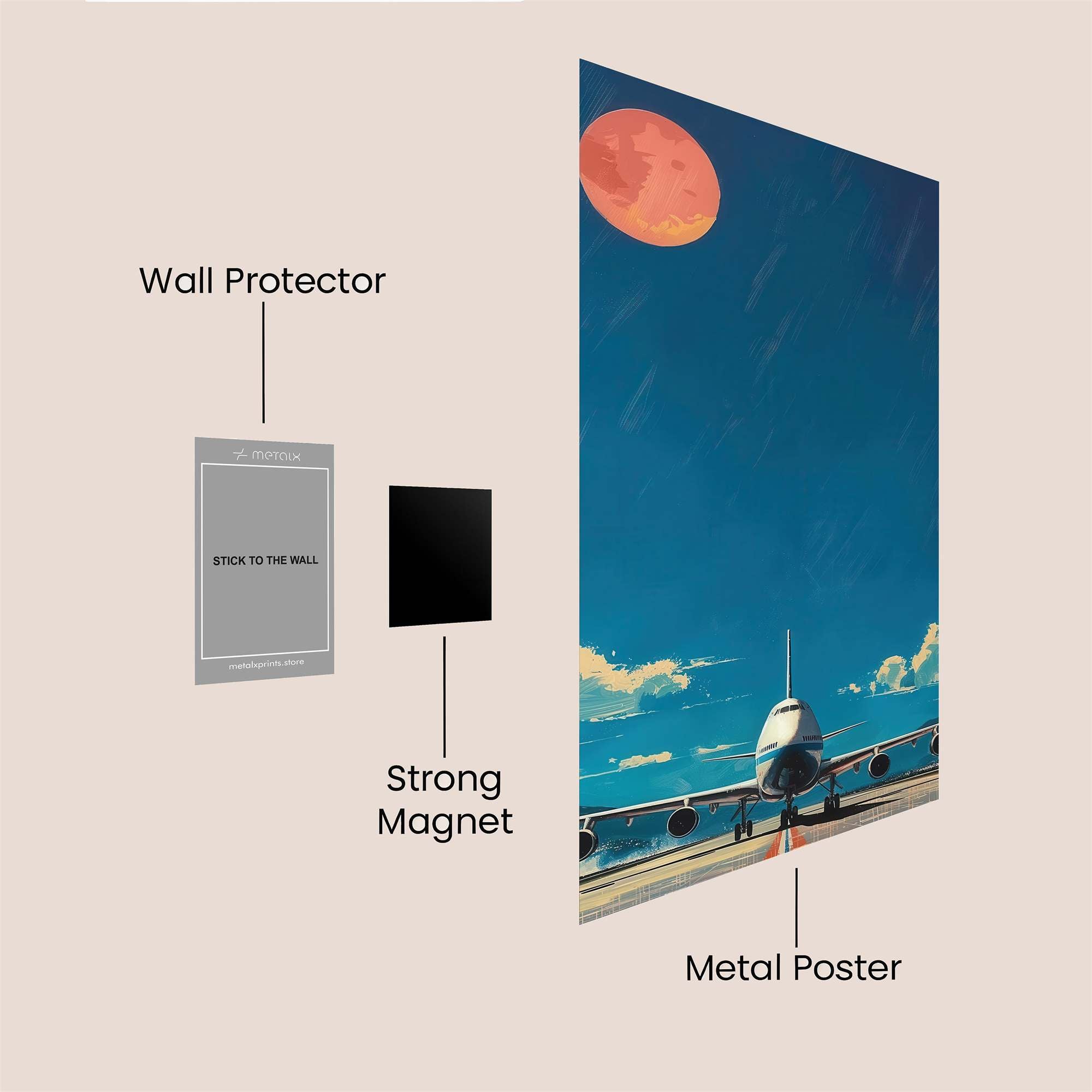 Moonlit Serenity Safe Wall Magnetic / M