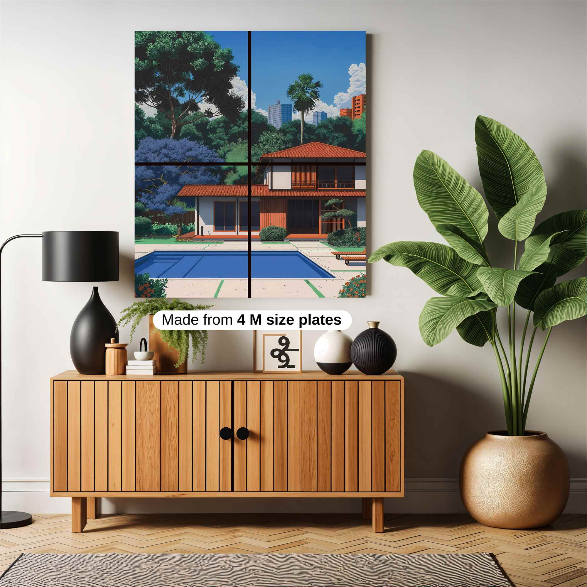 Tropical Serenity Safe Wall Magnetic / M