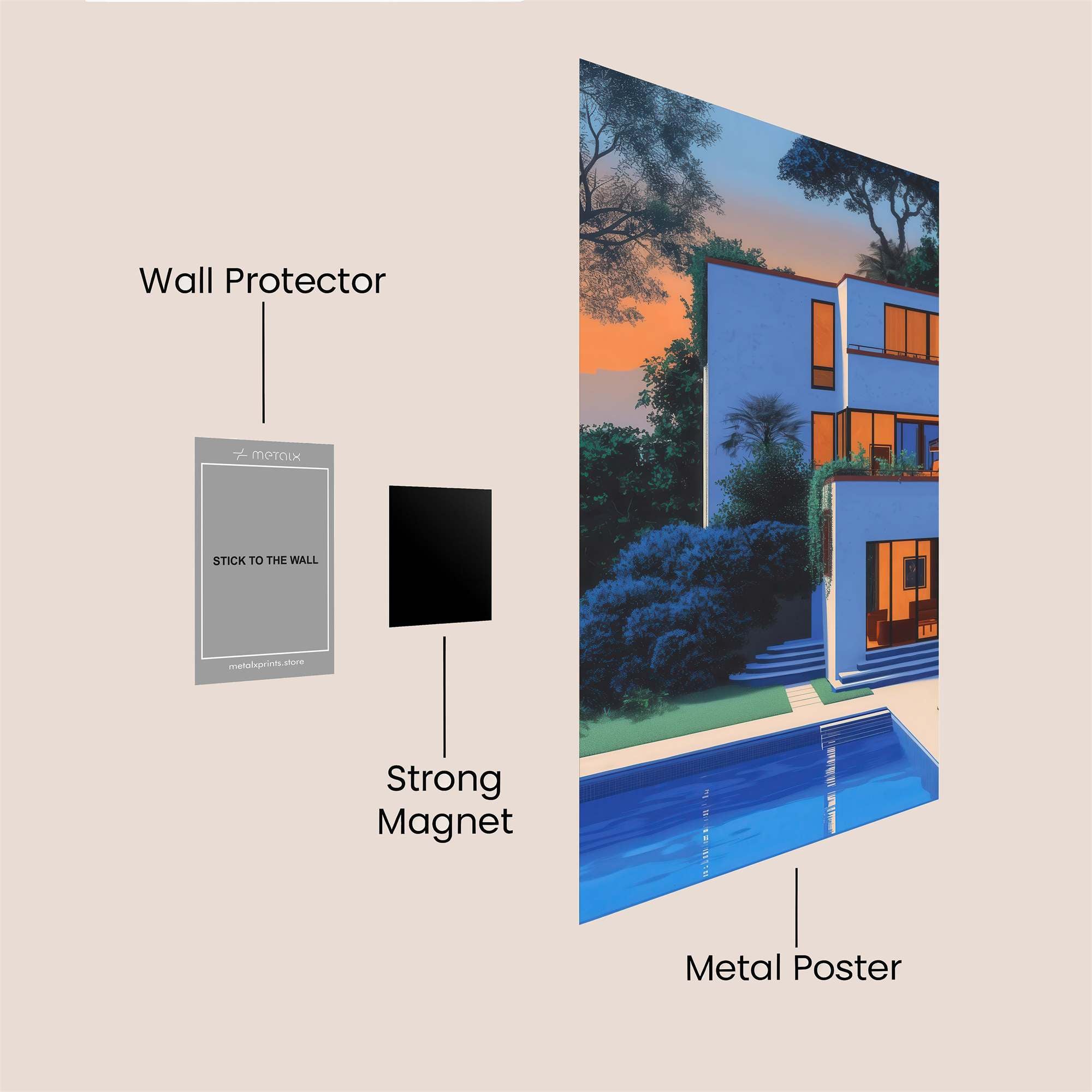 Villa Serenity Safe Wall Magnetic / M
