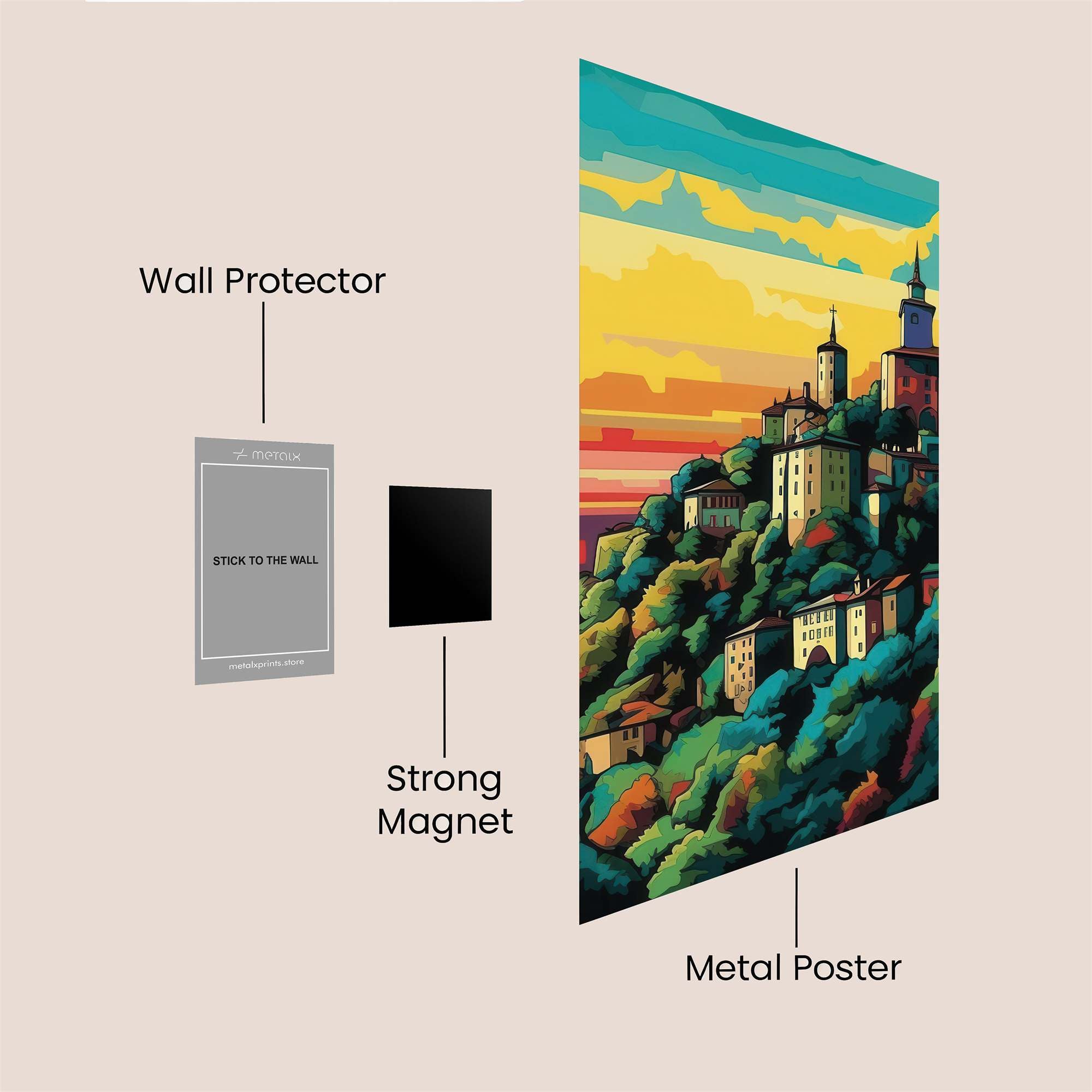 Bergamo Bliss Safe Wall Magnetic / M