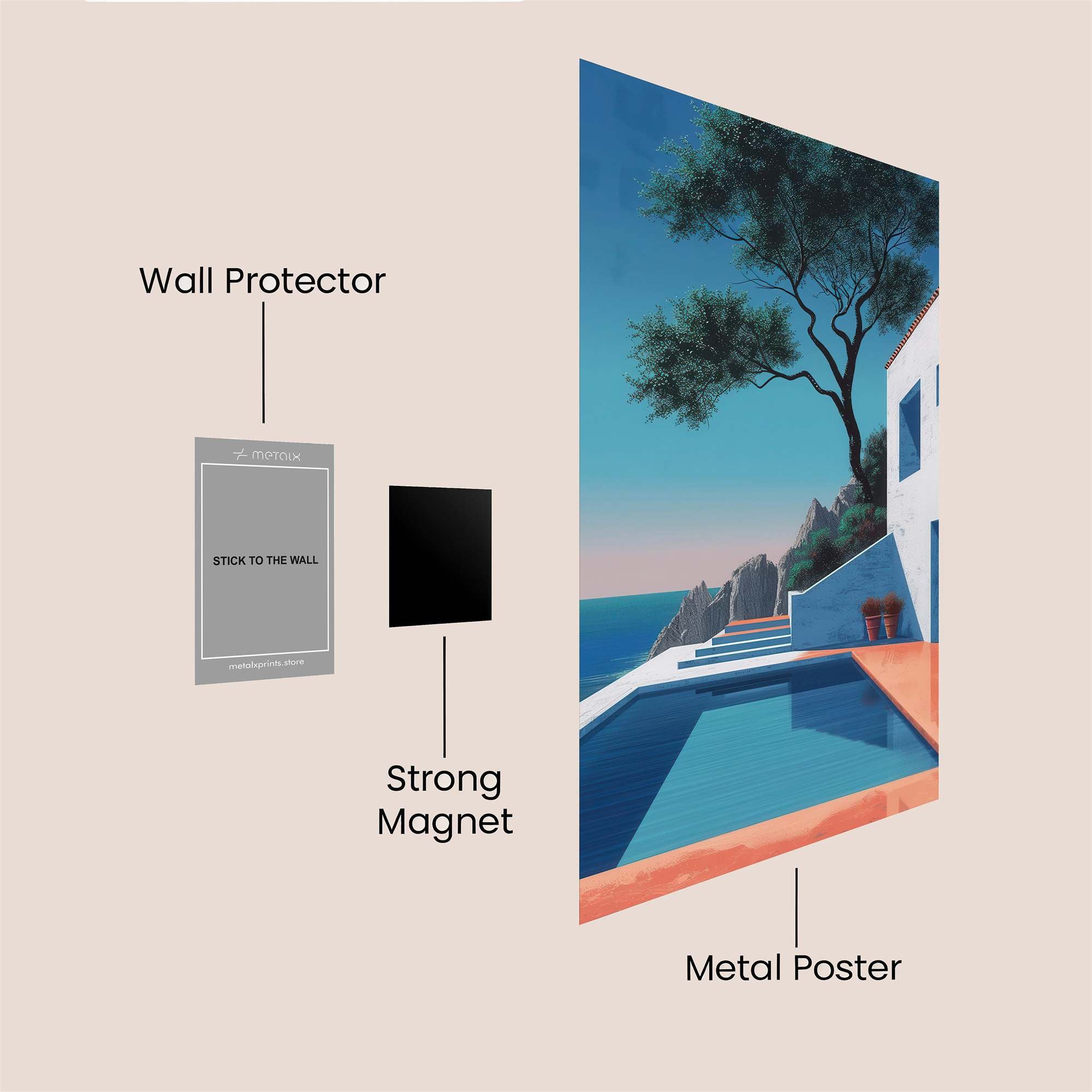 Moonlit Serenity Safe Wall Magnetic / M