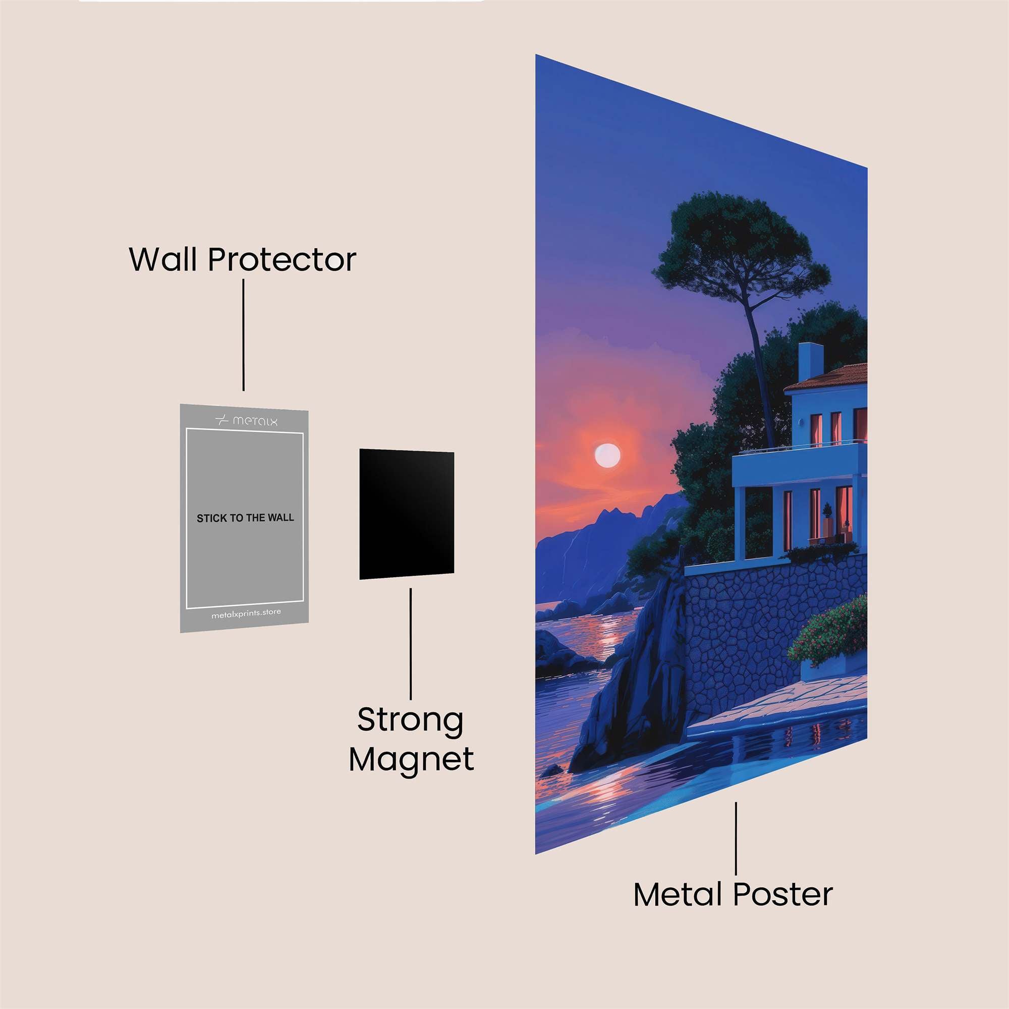 Villa Twilight Safe Wall Magnetic / M