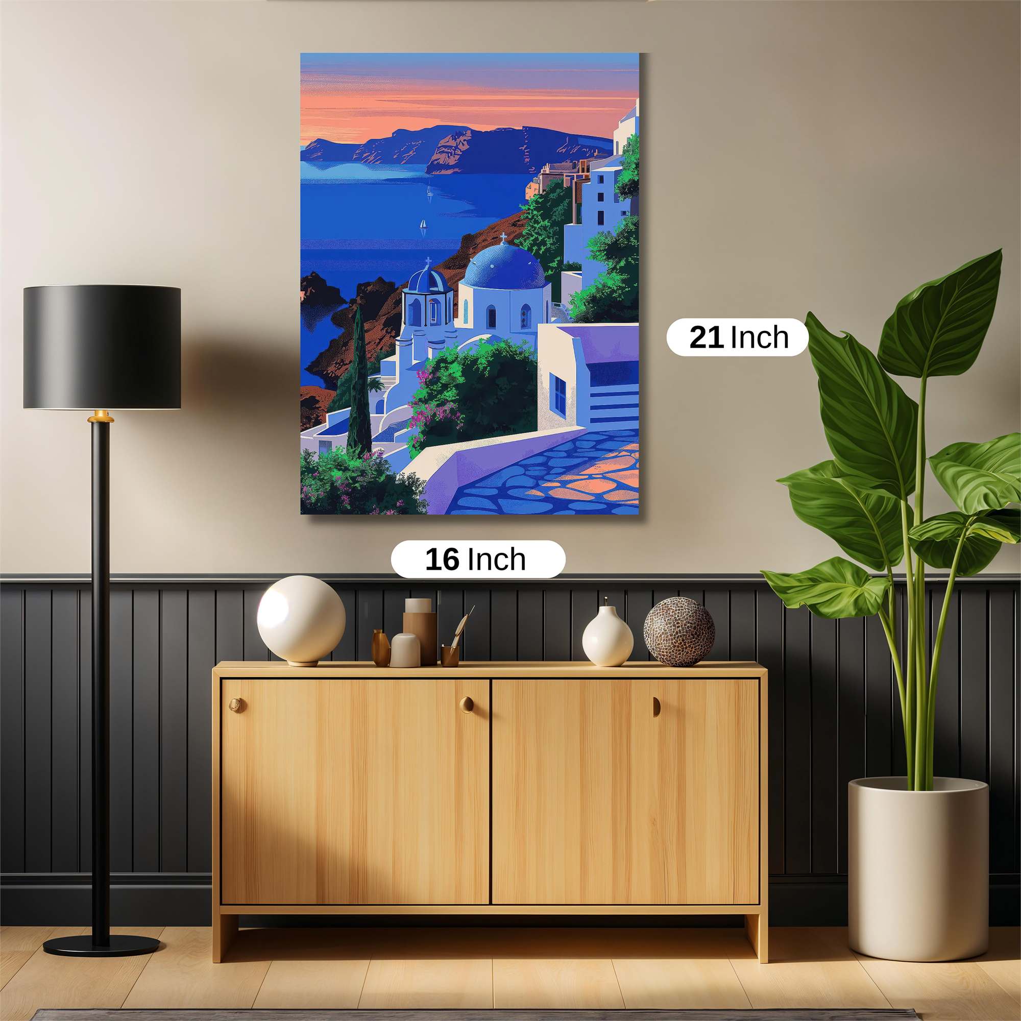 Santorini Serenity Safe Wall Magnetic / M