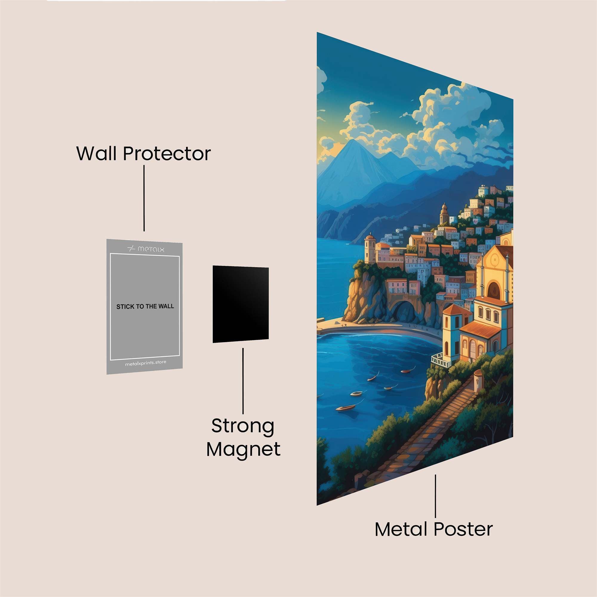 Positano Serenity Safe Wall Magnetic / M