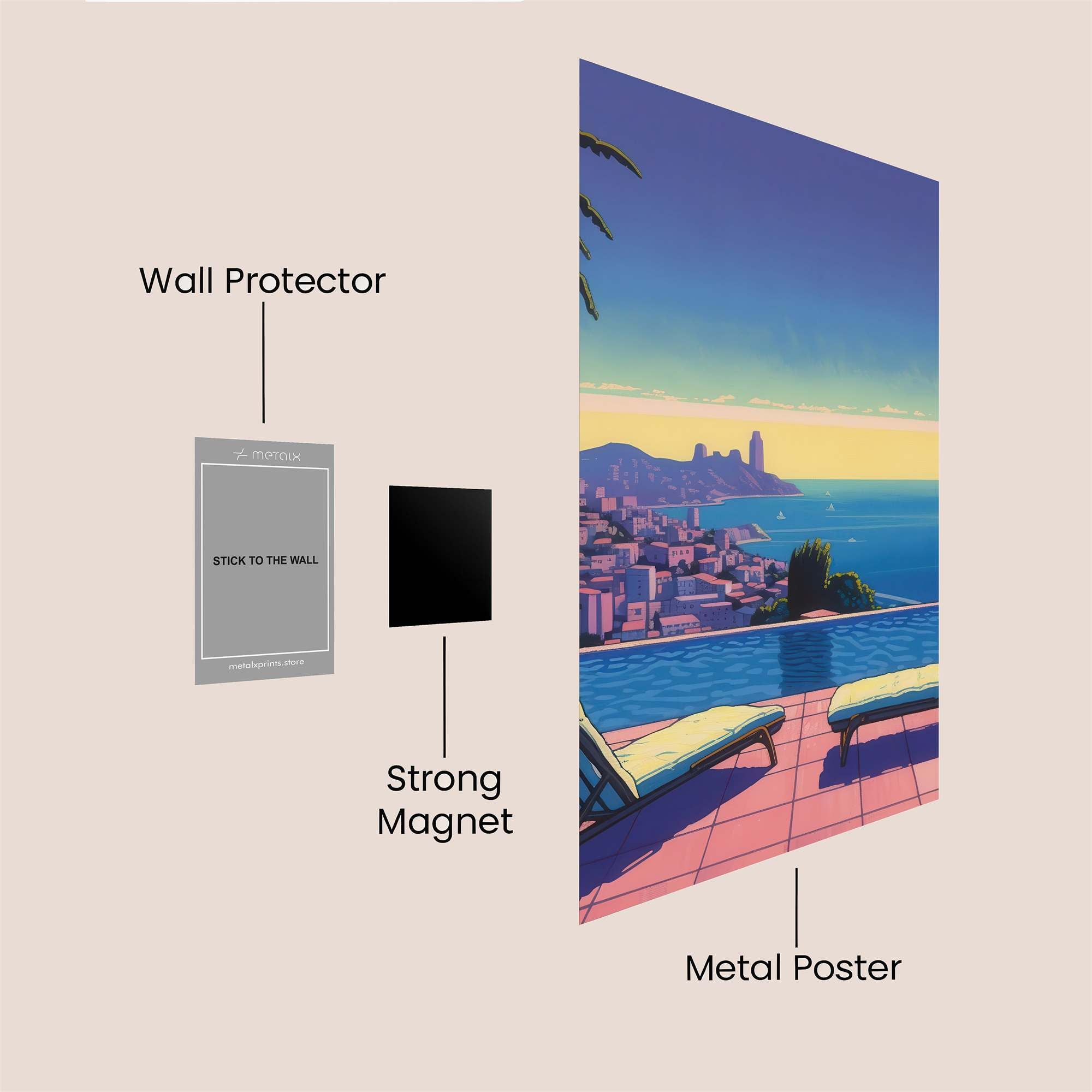 Monaco Serenity Safe Wall Magnetic / M
