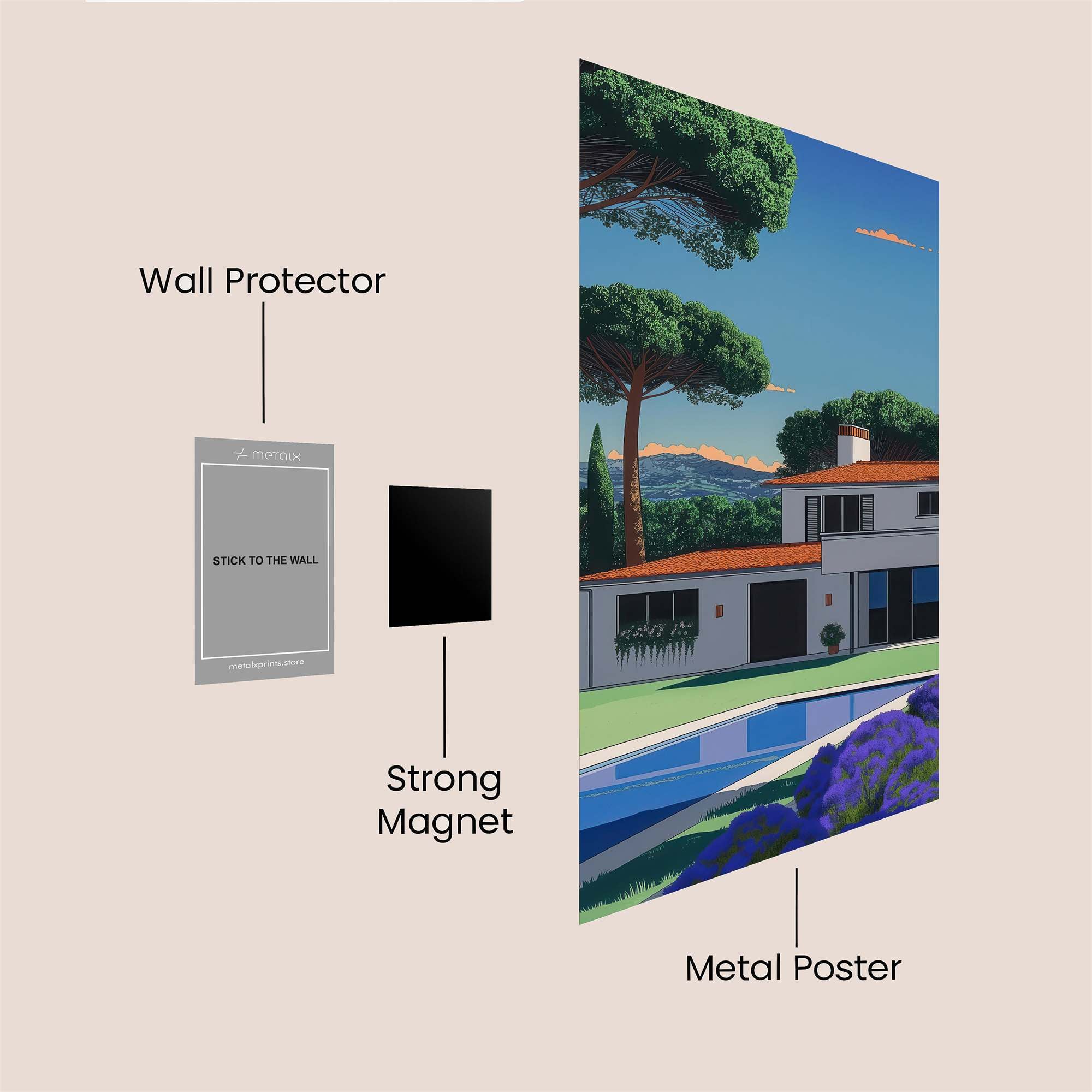 Villa Tranquil Safe Wall Magnetic / M