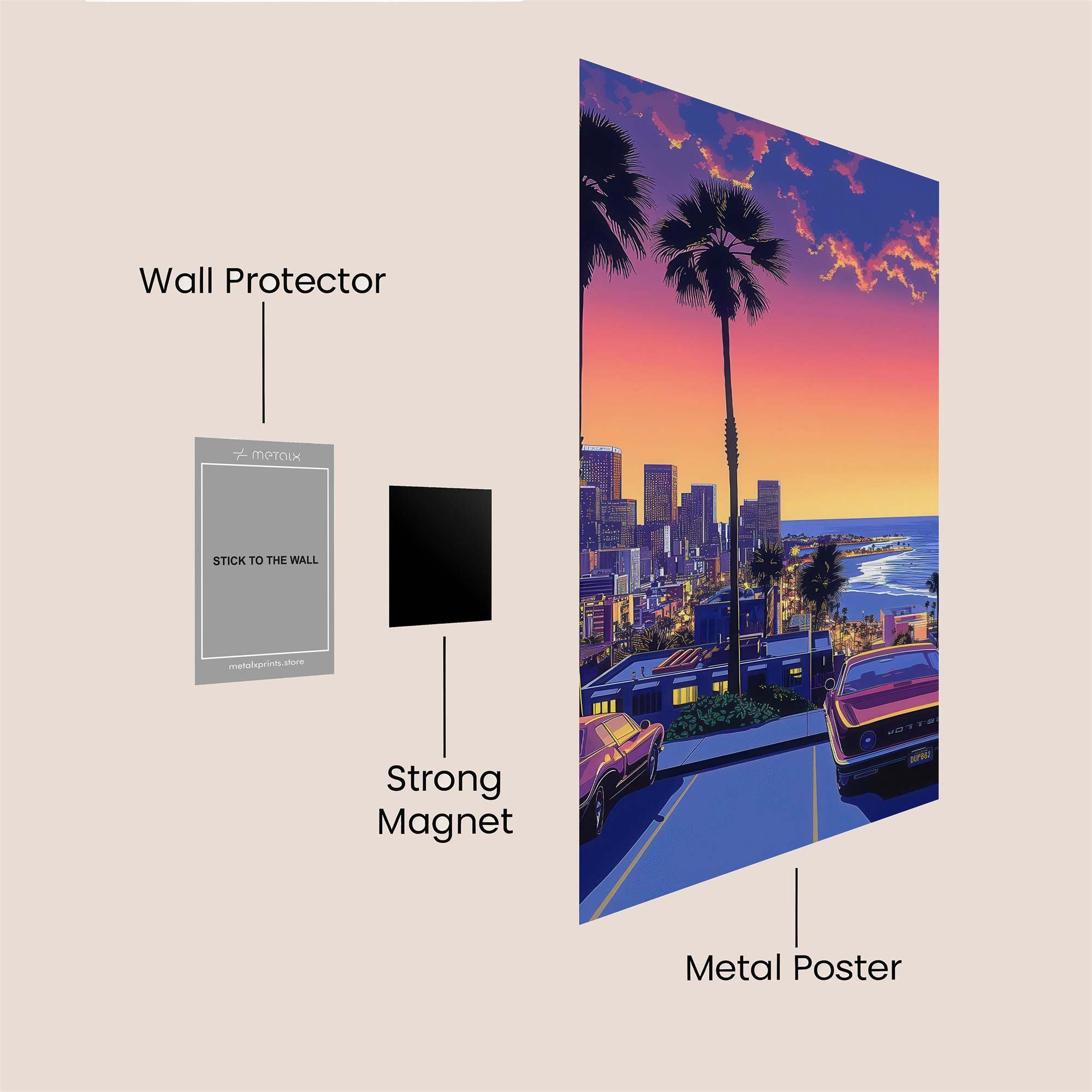 LA Dreamscape Safe Wall Magnetic / M