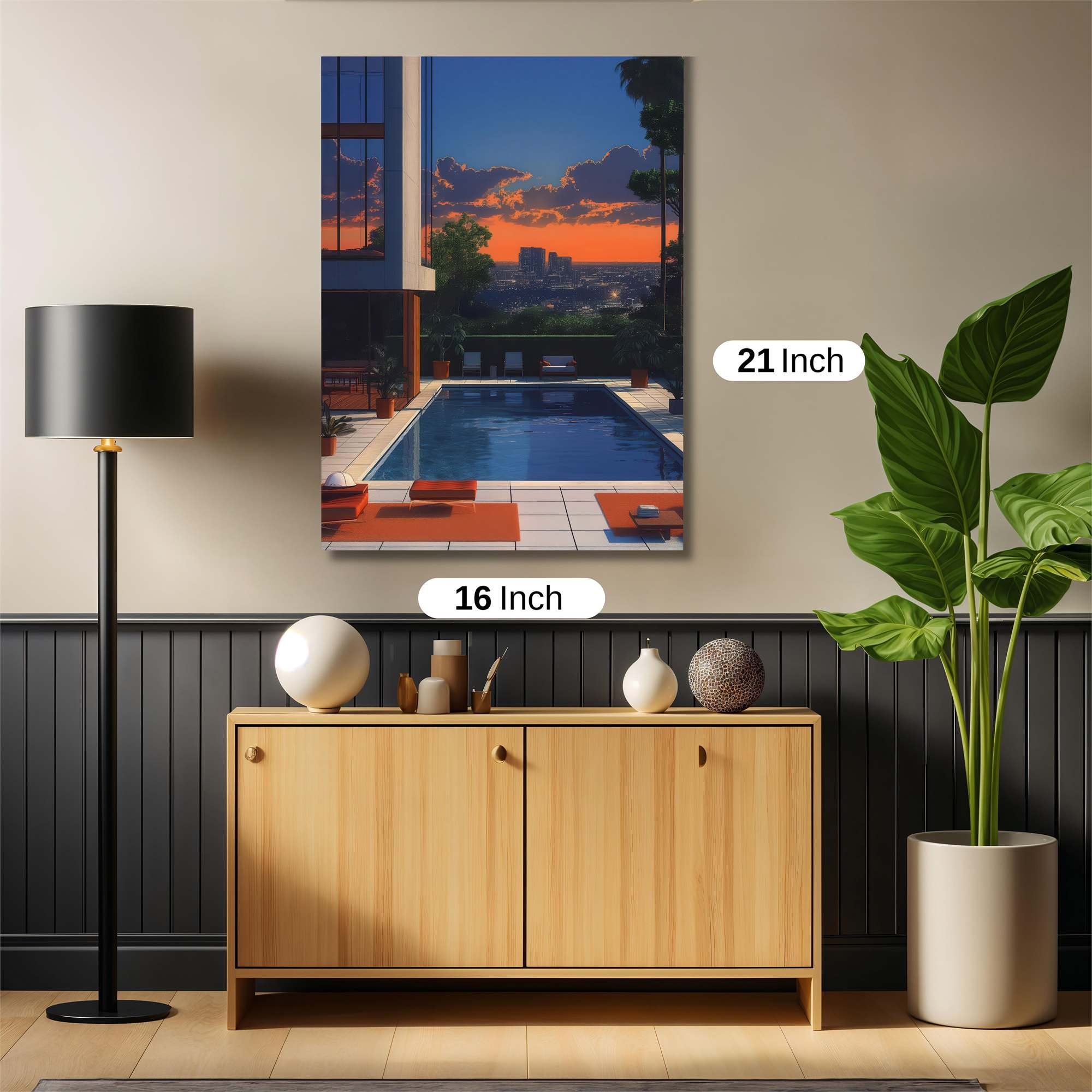 Sunset Serenity Safe Wall Magnetic / M