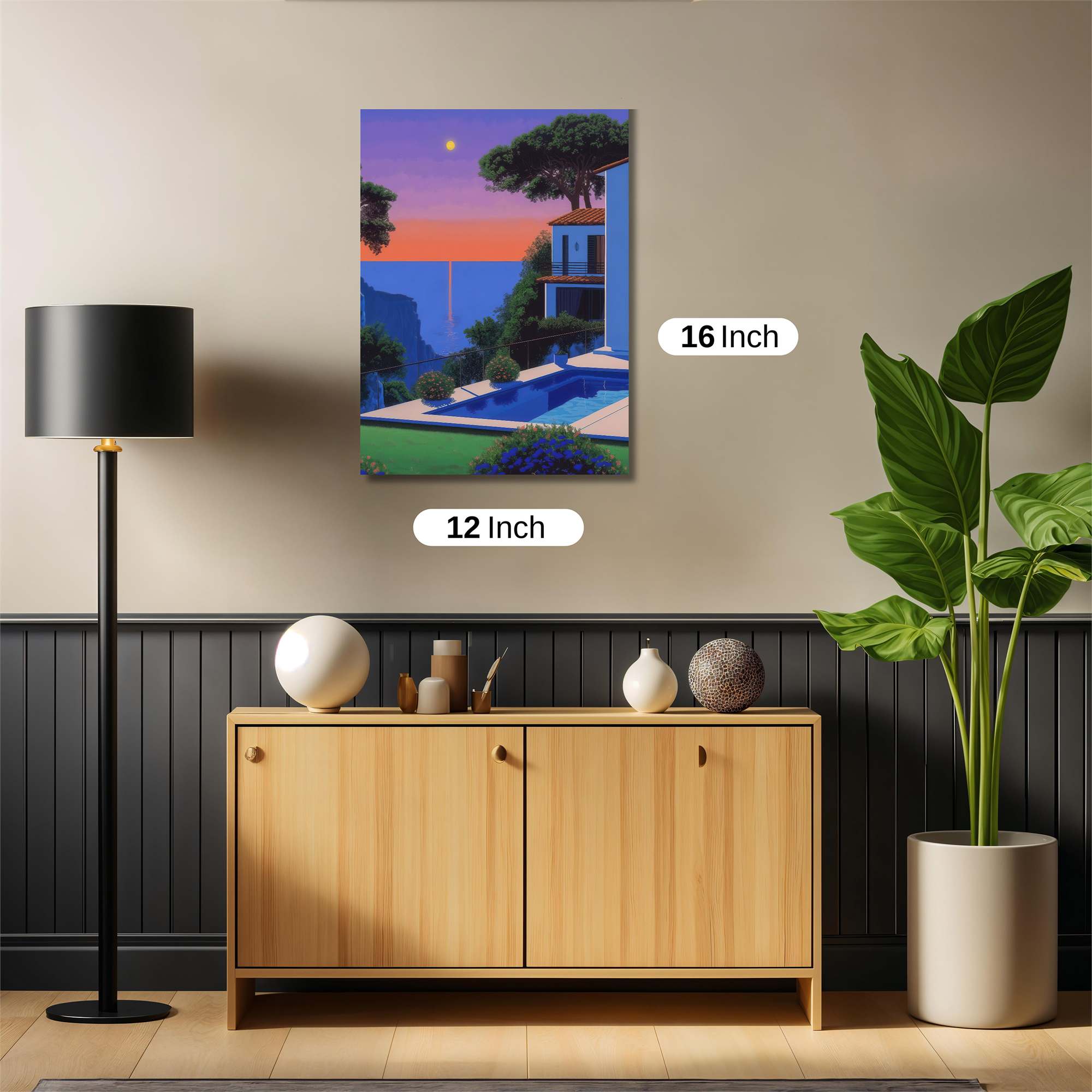 Moonlit Tranquility Safe Wall Magnetic / M