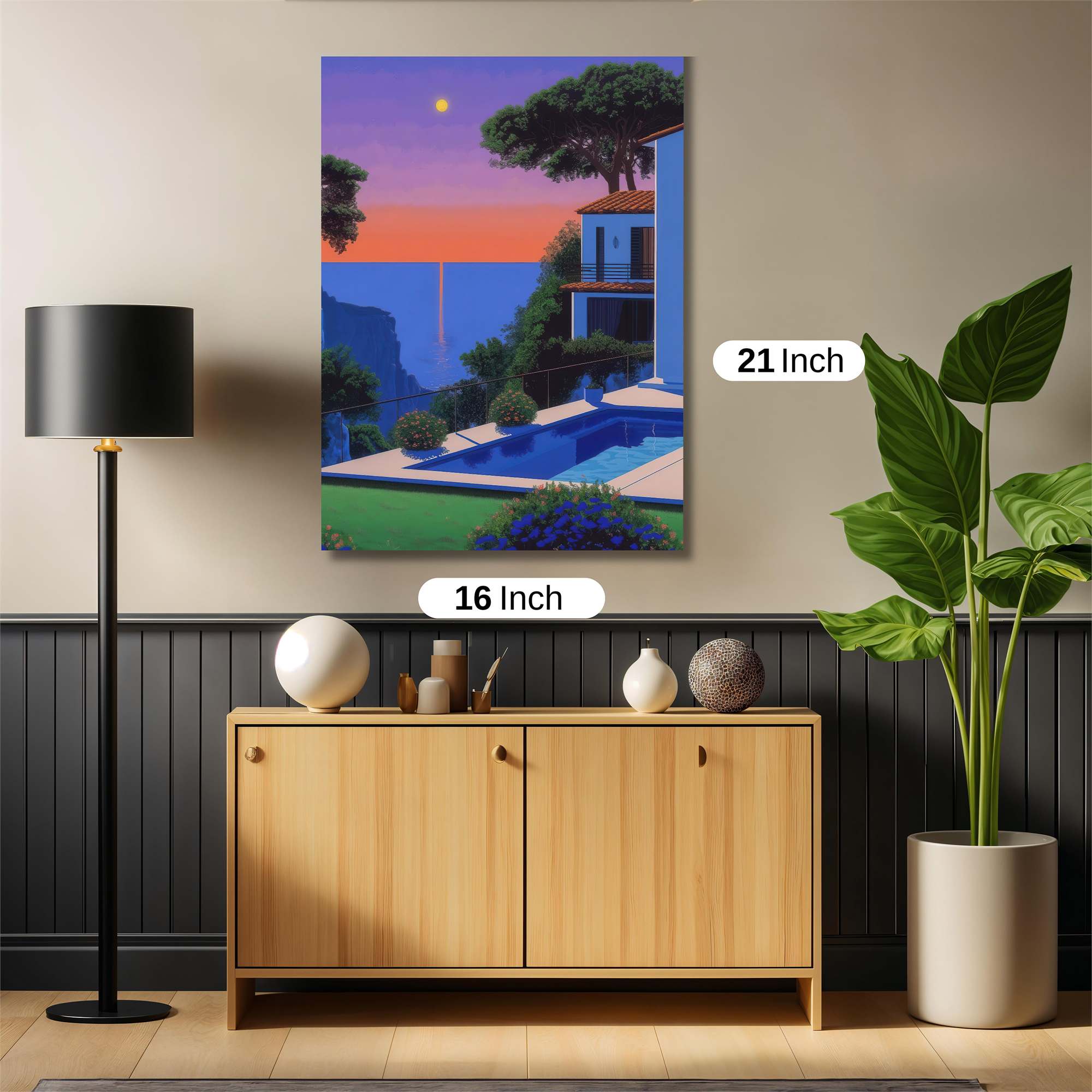 Moonlit Tranquility Safe Wall Magnetic / M