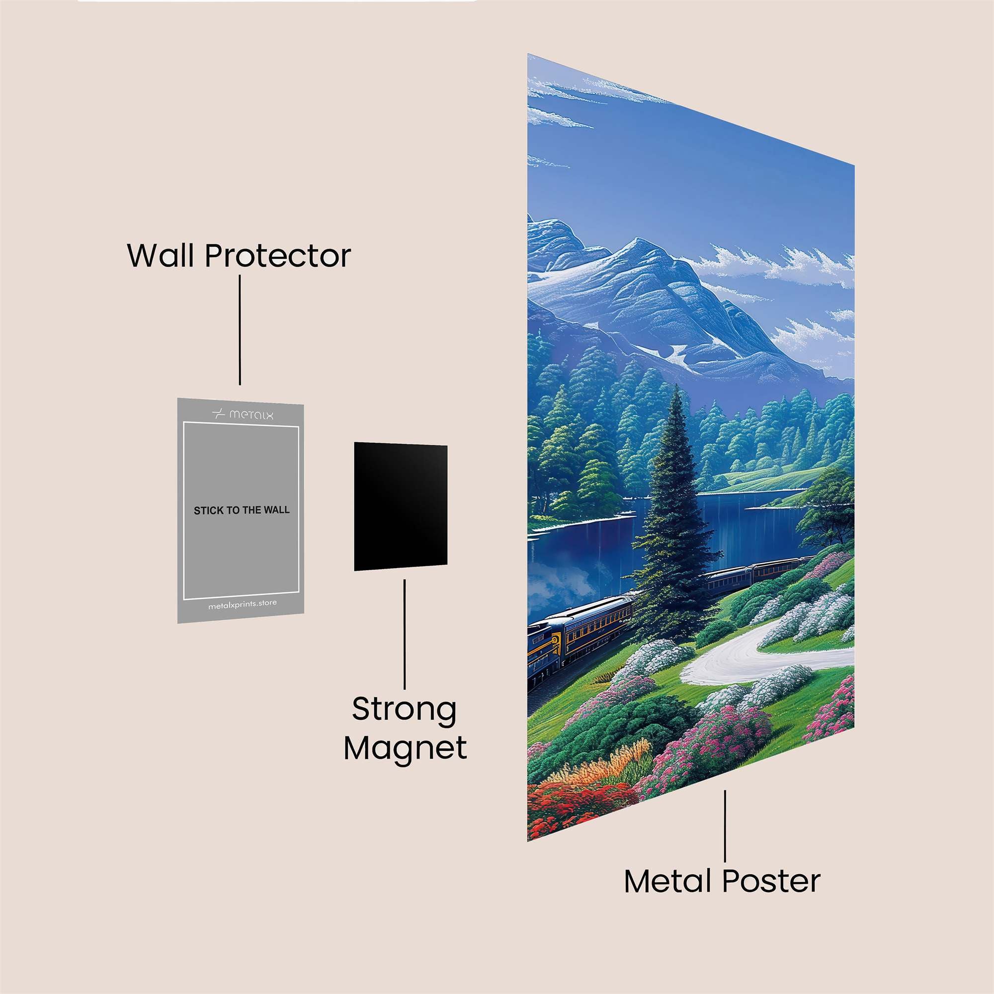 Mountain Serenity Safe Wall Magnetic / M