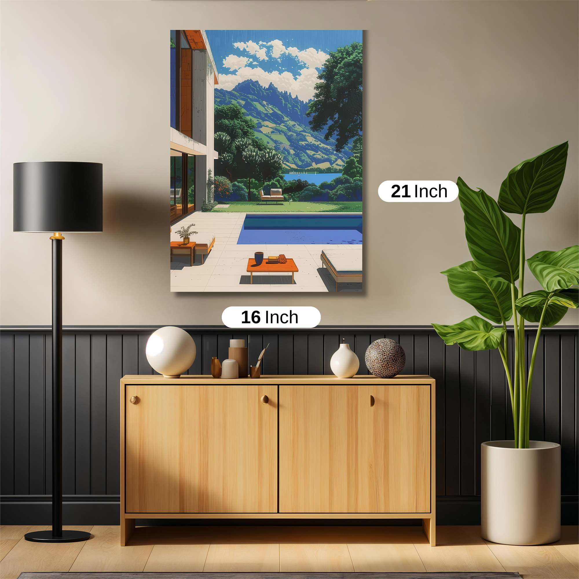 Mountain Serenity Safe Wall Magnetic / M