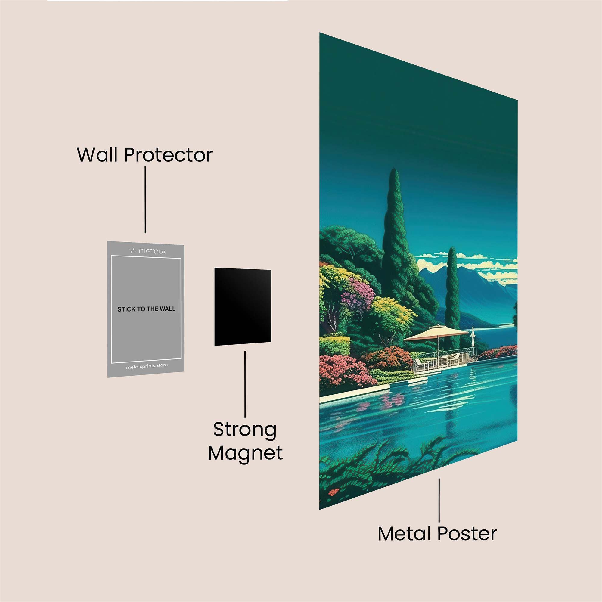 Villa Serenity Safe Wall Magnetic / M