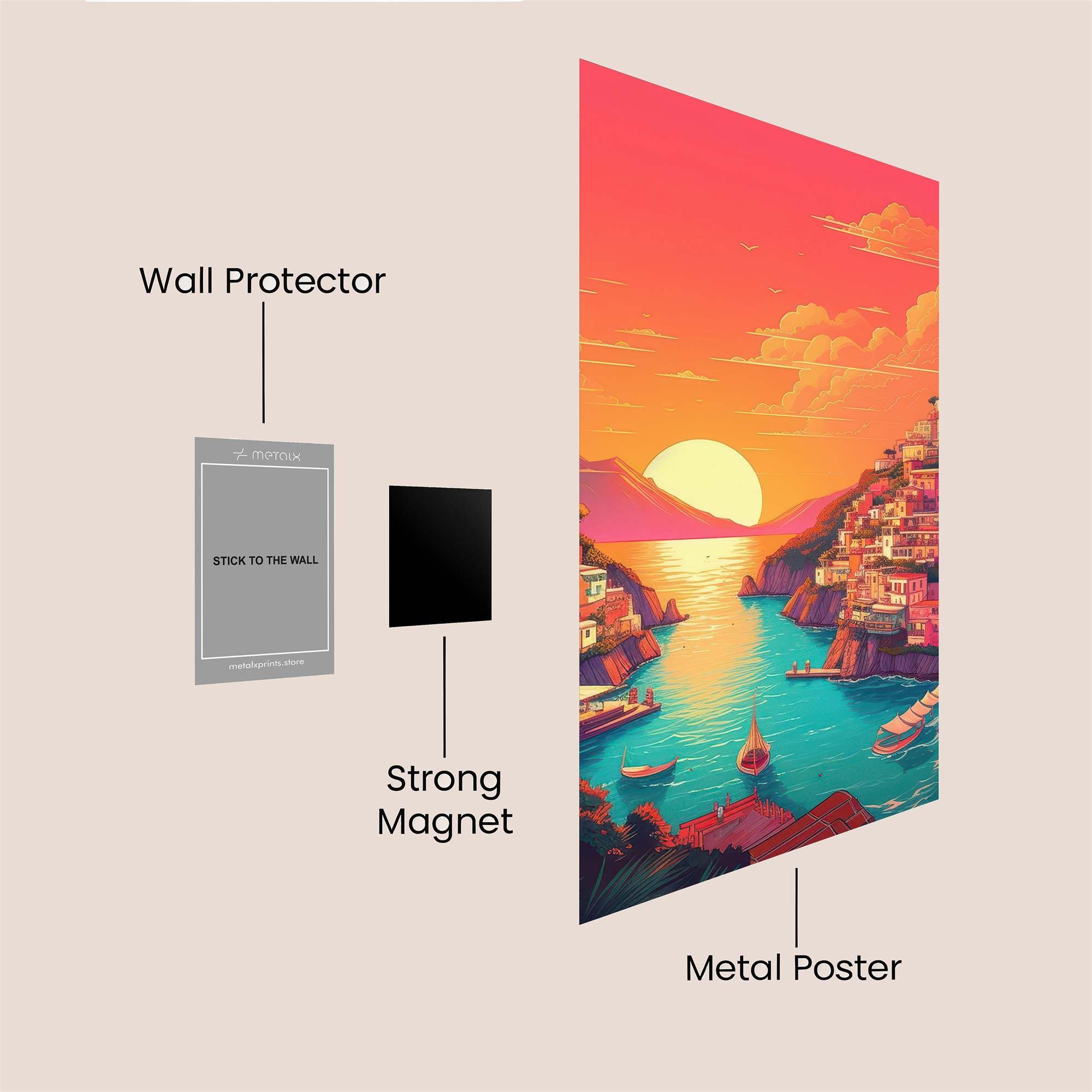 Positano Radiance Safe Wall Magnetic / M