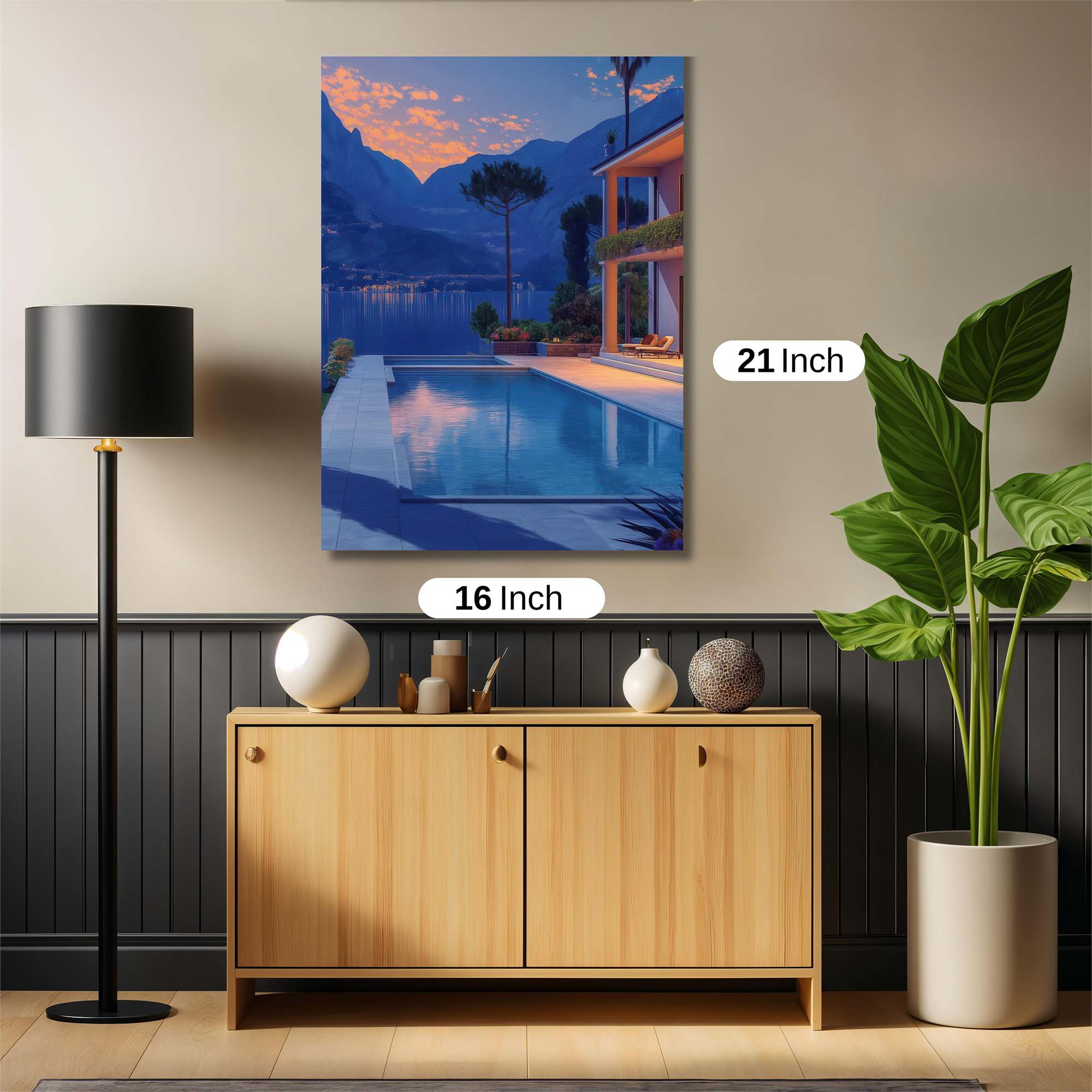 Lakeside Serenity Safe Wall Magnetic / M