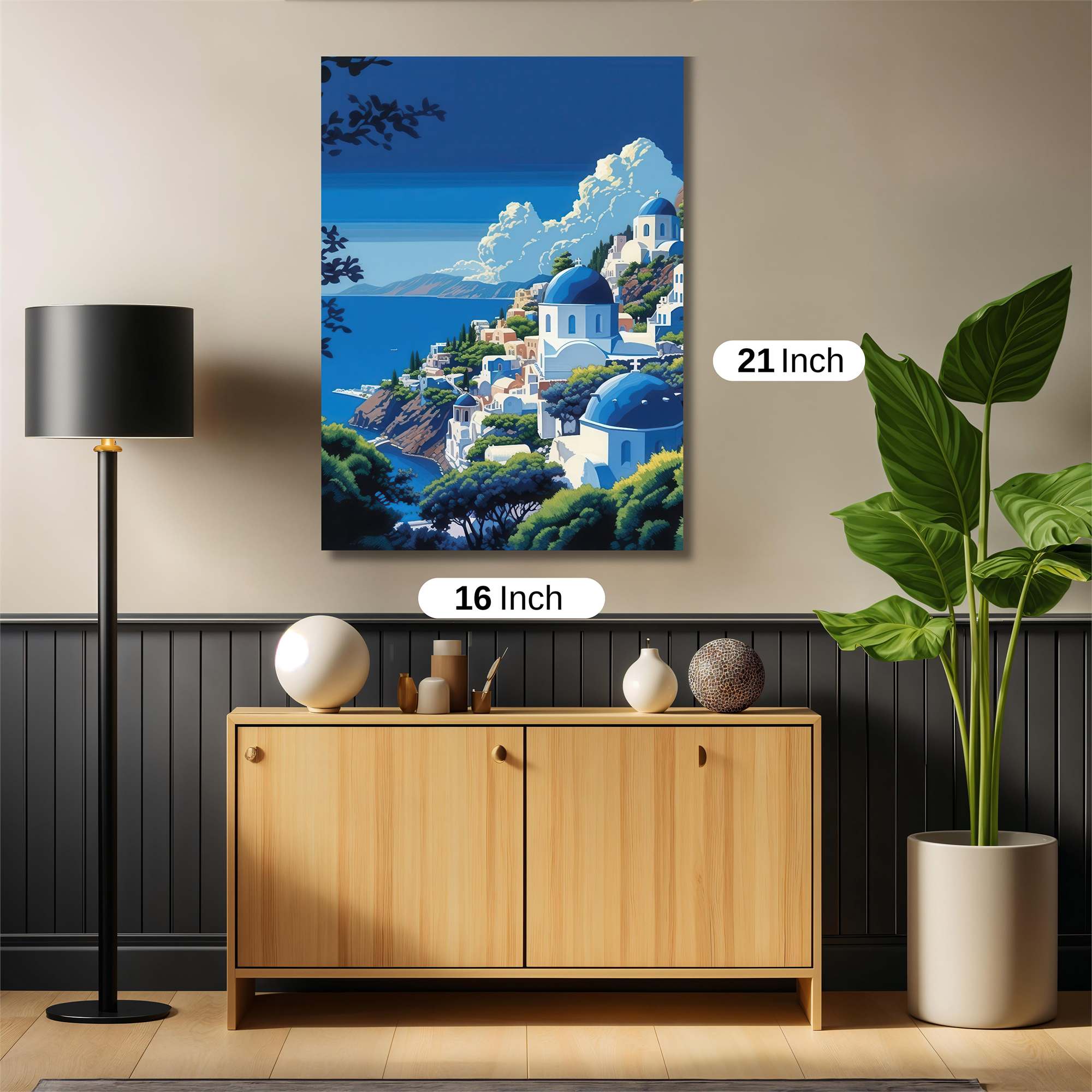 Santorini Serenity Safe Wall Magnetic / M