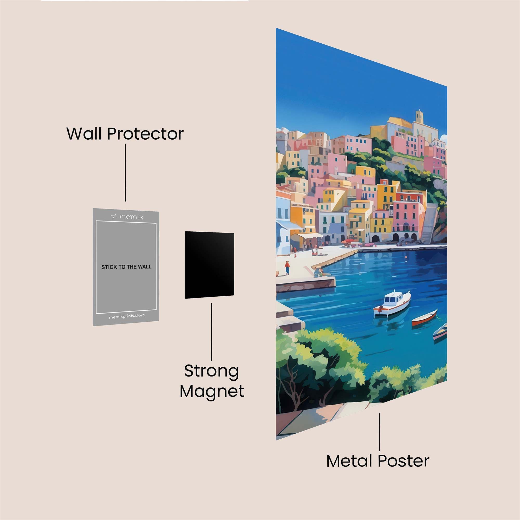 Vernazza Vibrant Safe Wall Magnetic / M