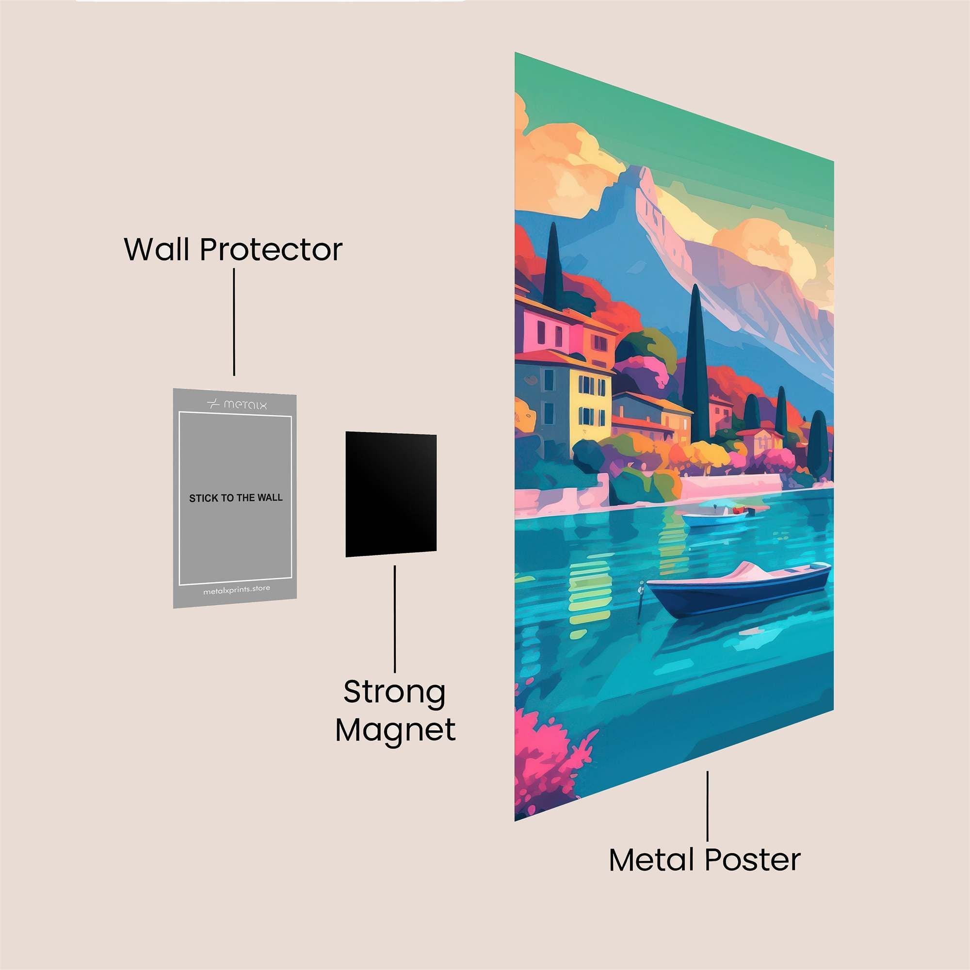 Lakeside Serenity Safe Wall Magnetic / M